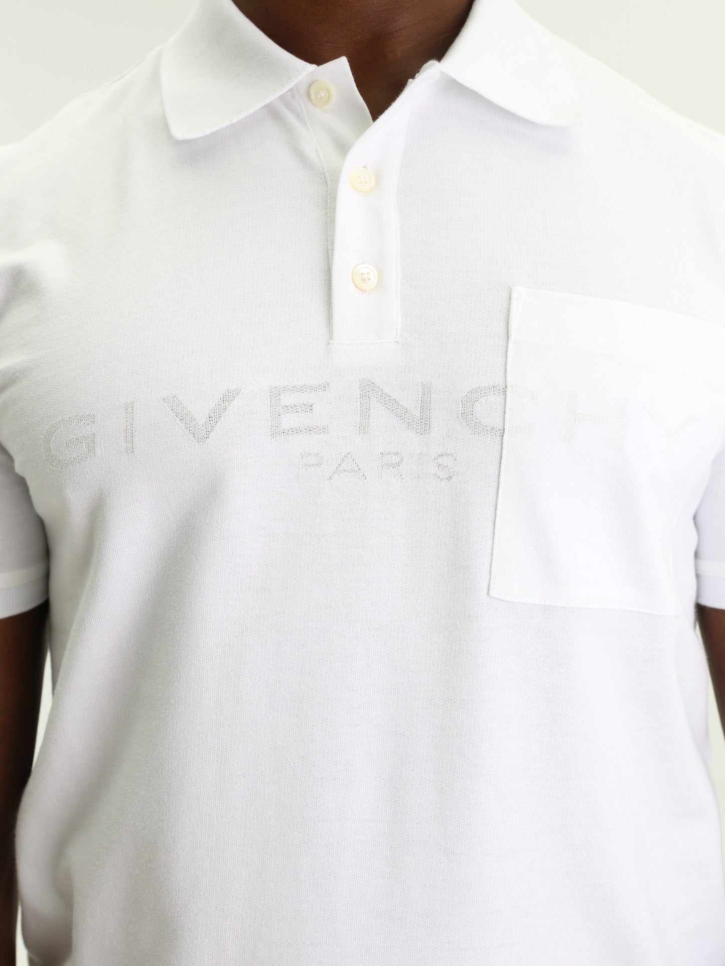 Givenchy Polo Jacquard White
