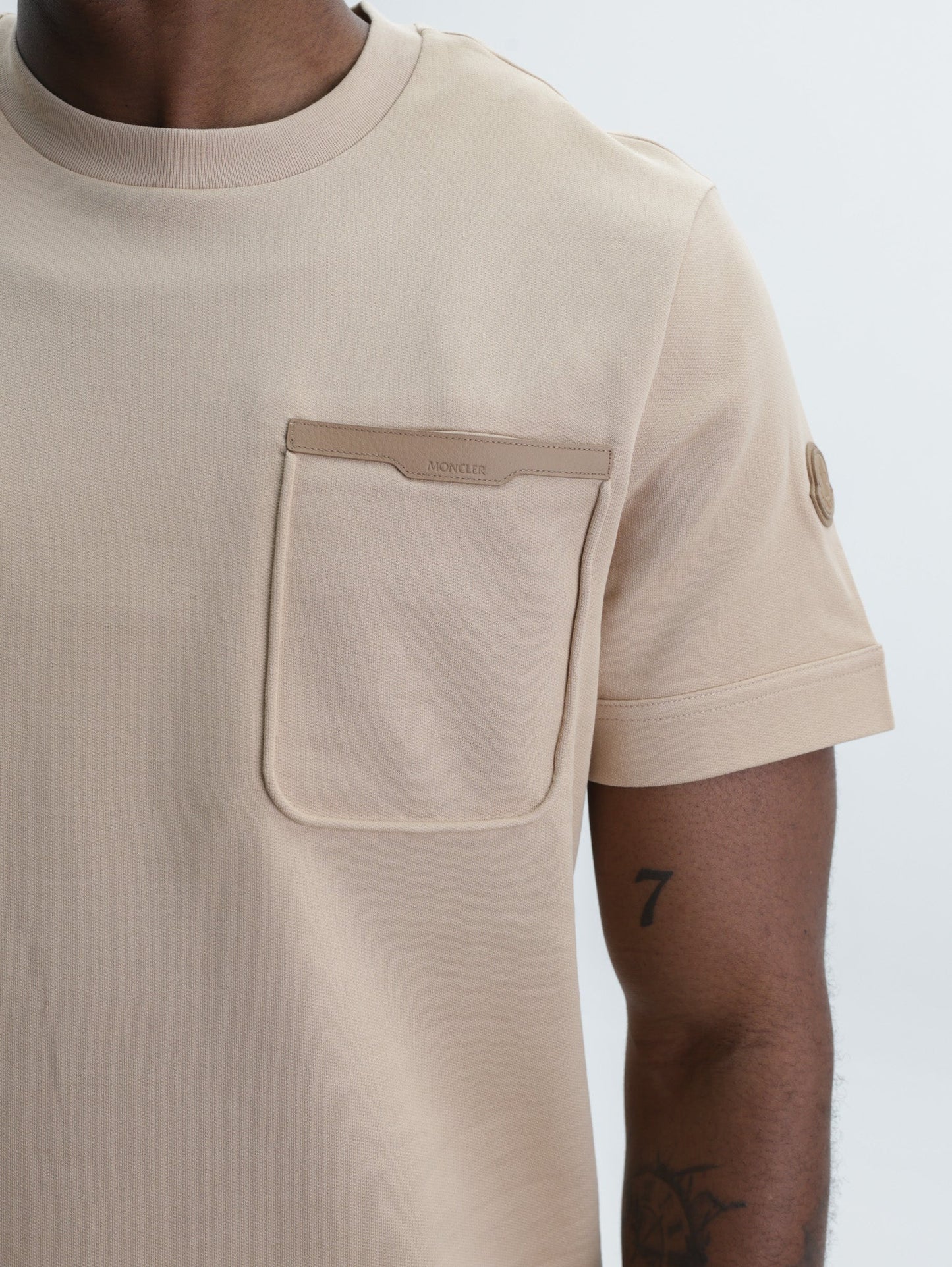 Moncler T-Shirt SS Light Brown