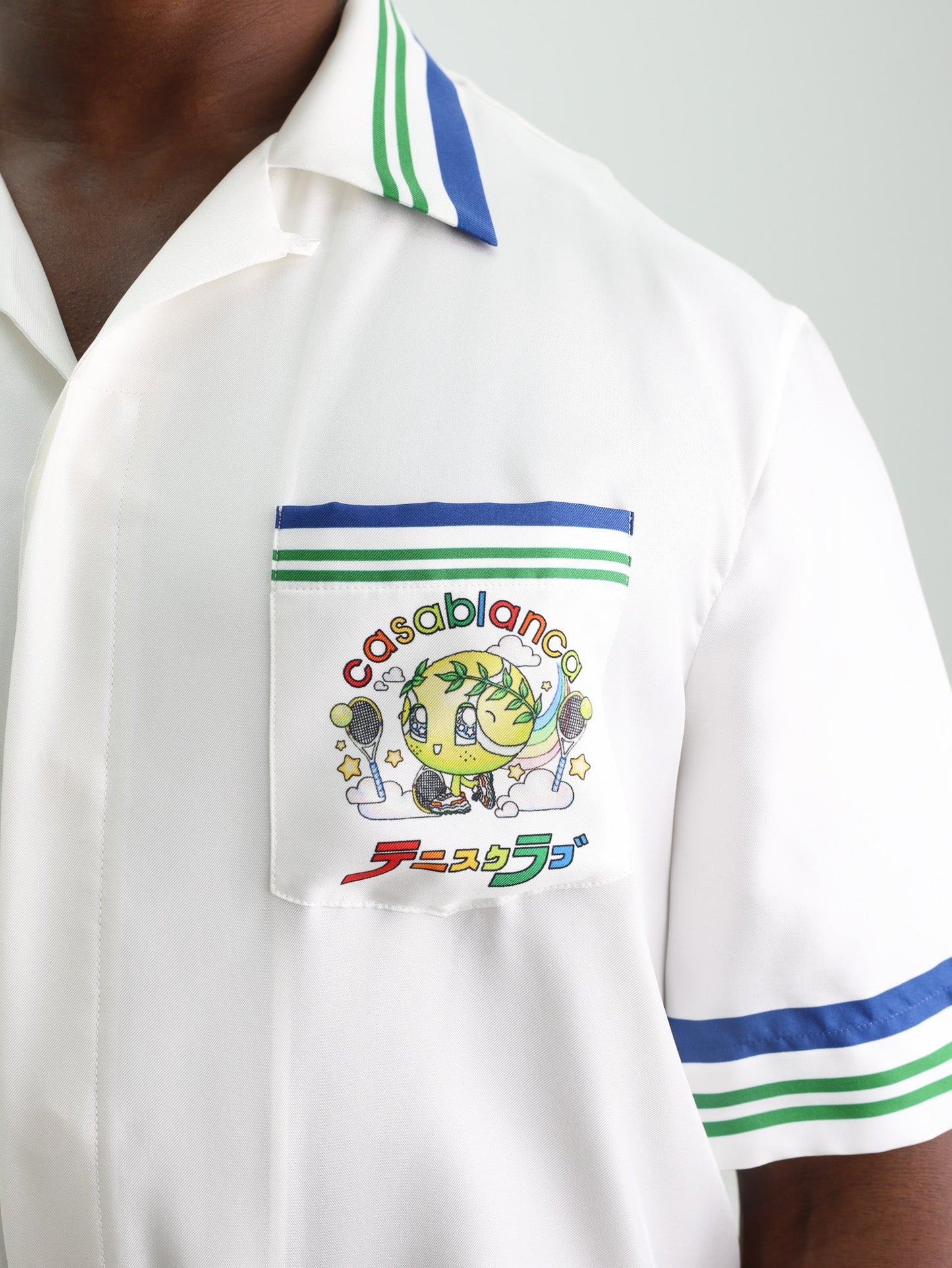 Casablanca Shirt Tennis Mascot Ss White