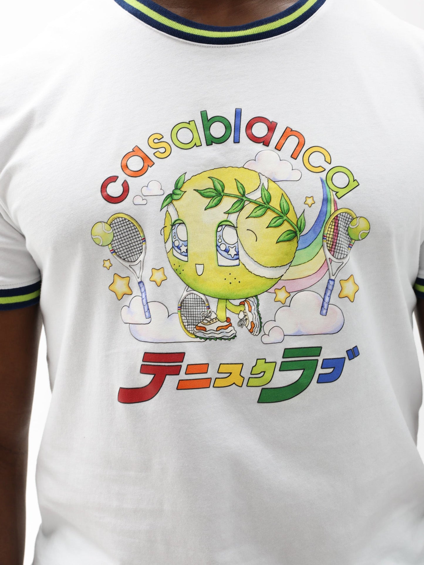 Casablanca T-Shirt Tennis Mascot White