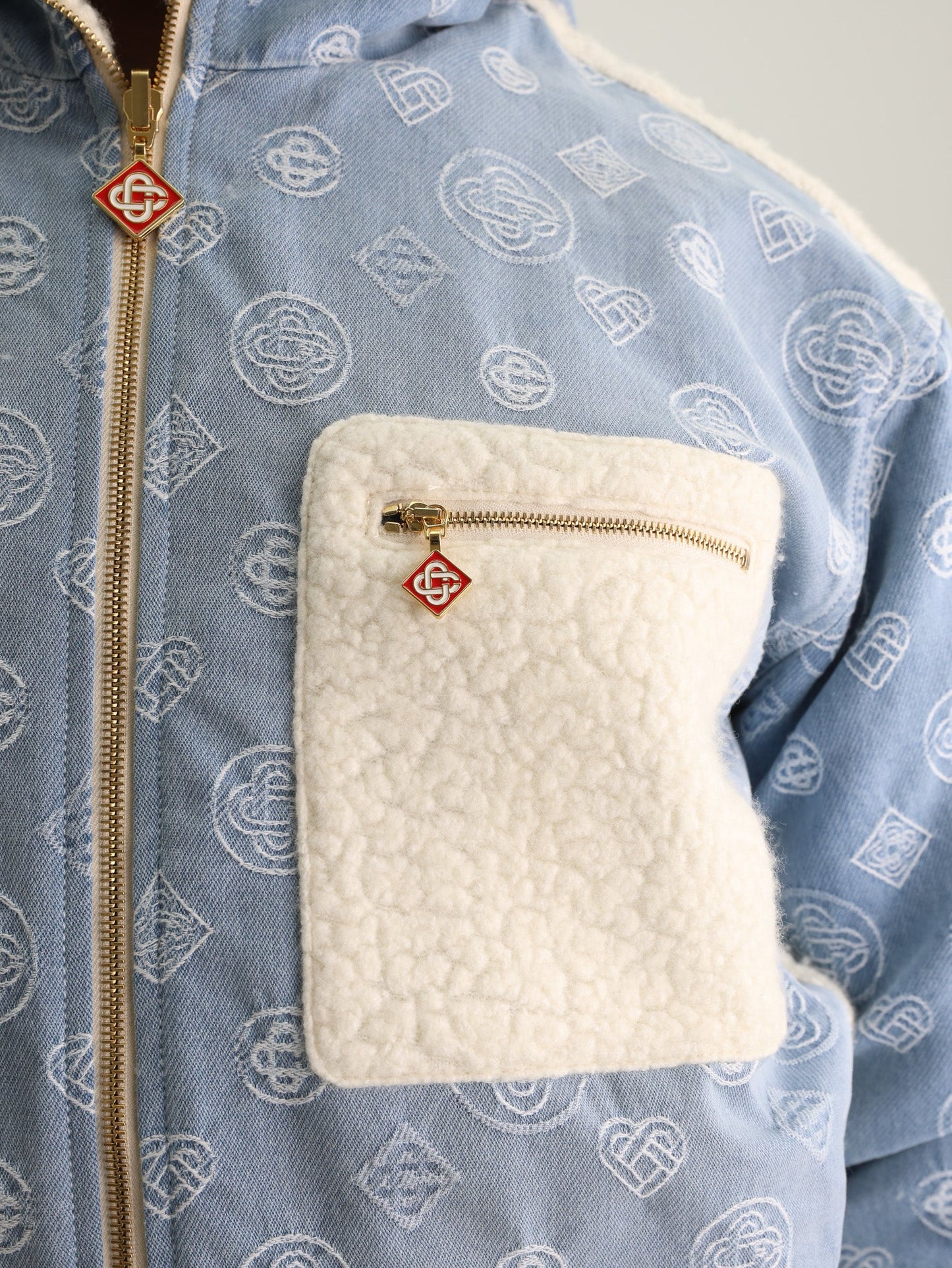 Casablanca Jacket Denim Reversible Bleached