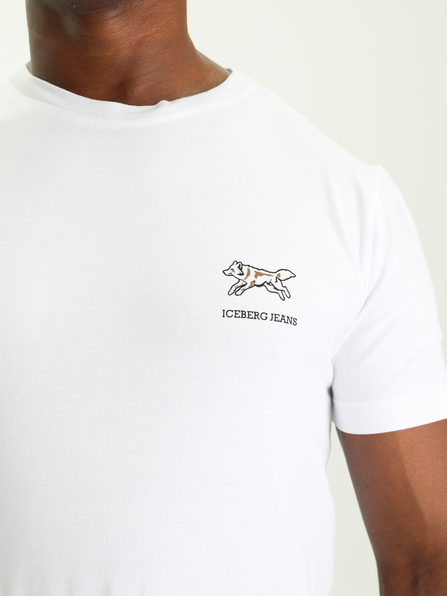Iceberg T-Shirt Wolf Logo White