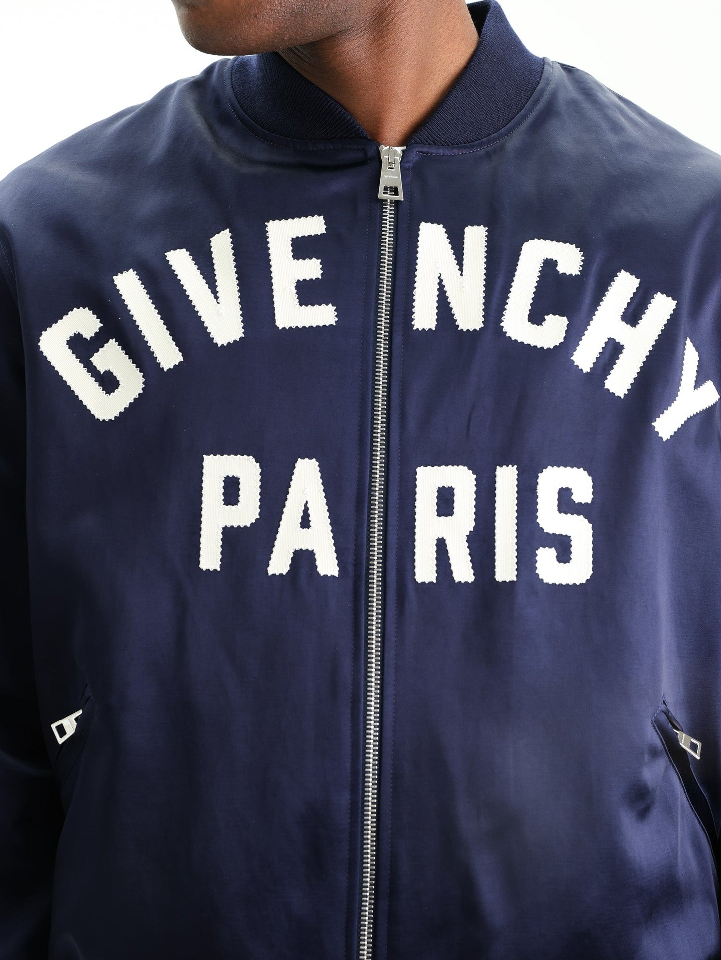 Givenchy Jacket Bomber Logo Navy