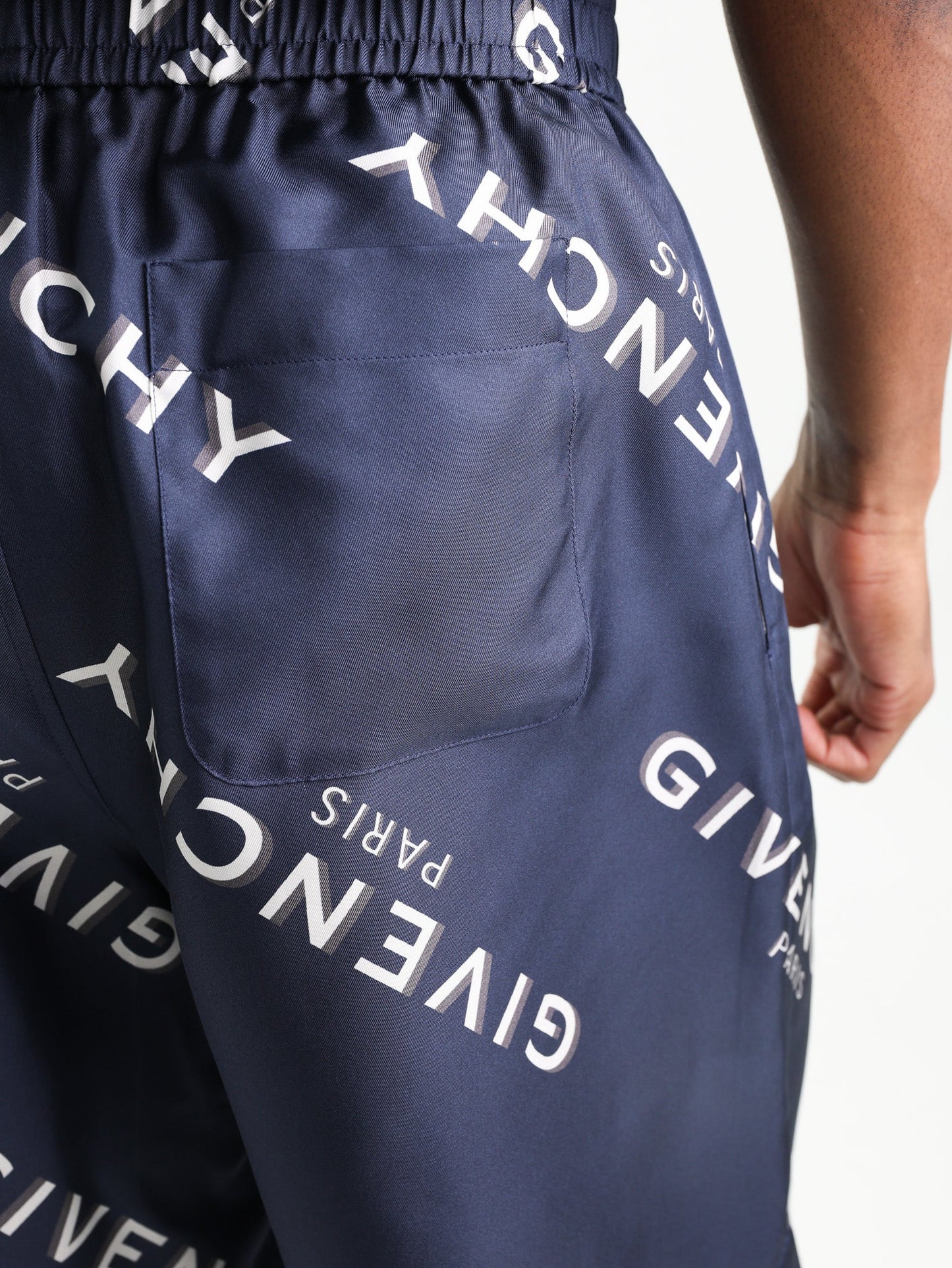 Givenchy Shorts Allover Logo Navy