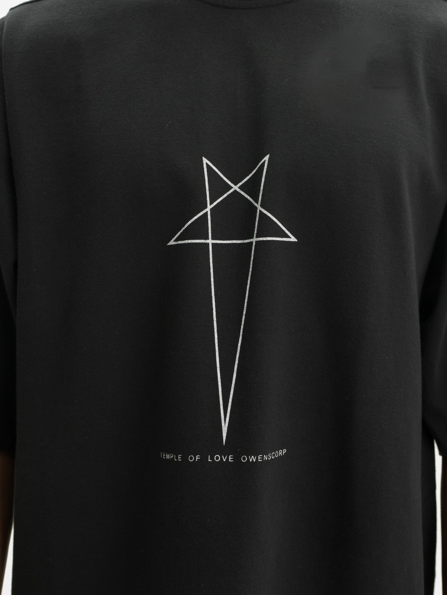 Rick Owens T-Shirt Star Print Black