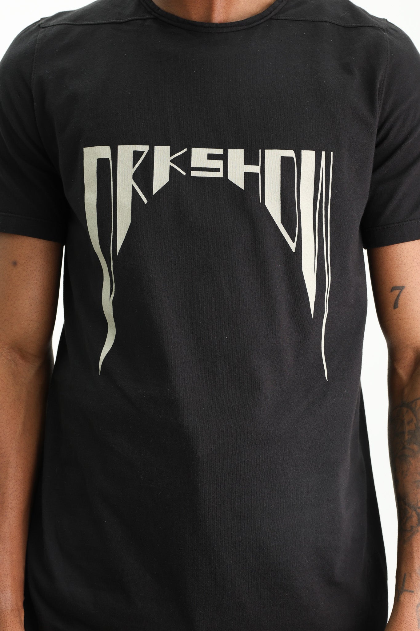 Rick Owens T-Shirt Level T Black-Pearl