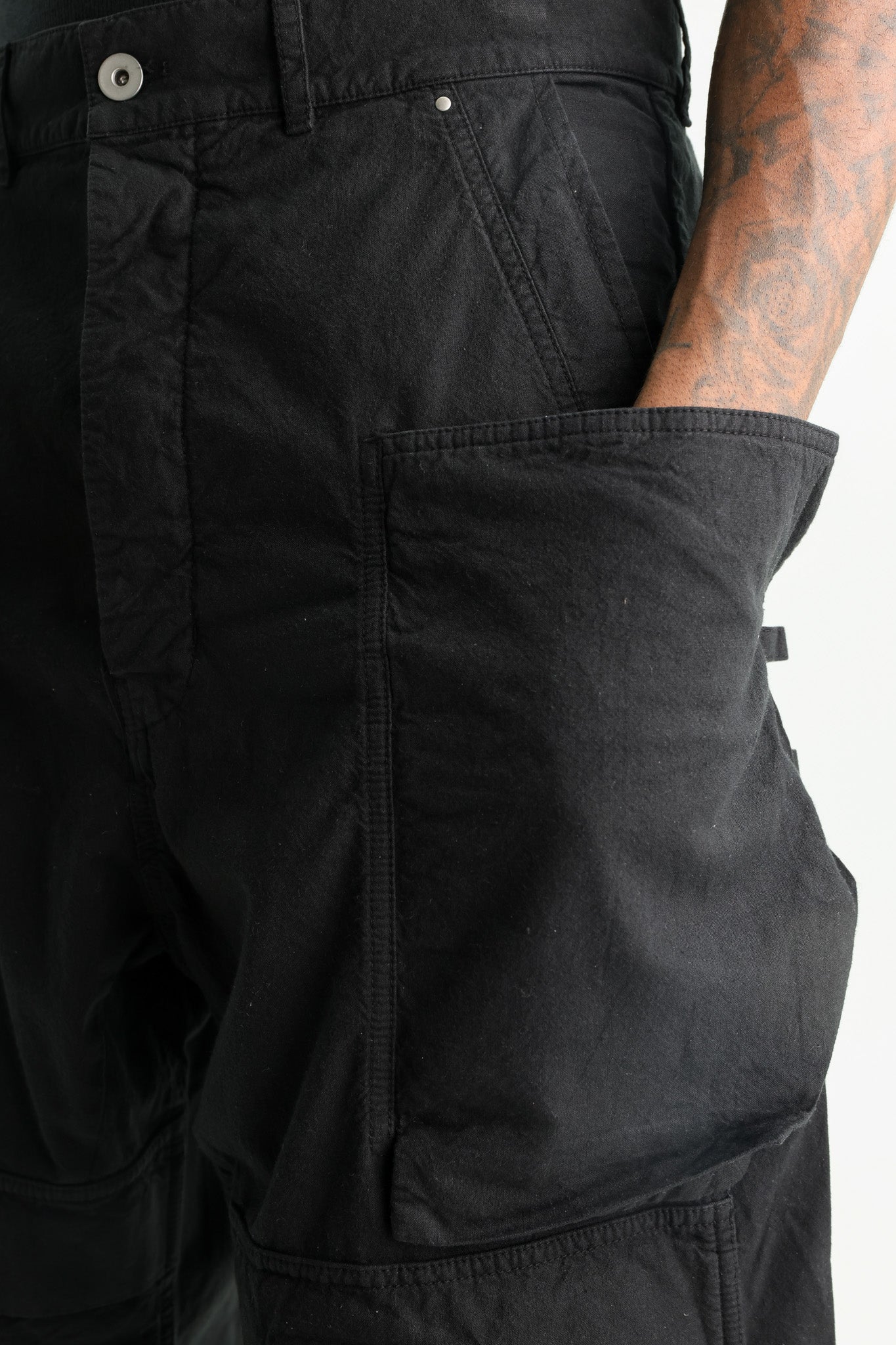 Rick Owens Cargo Pants Stefan Black