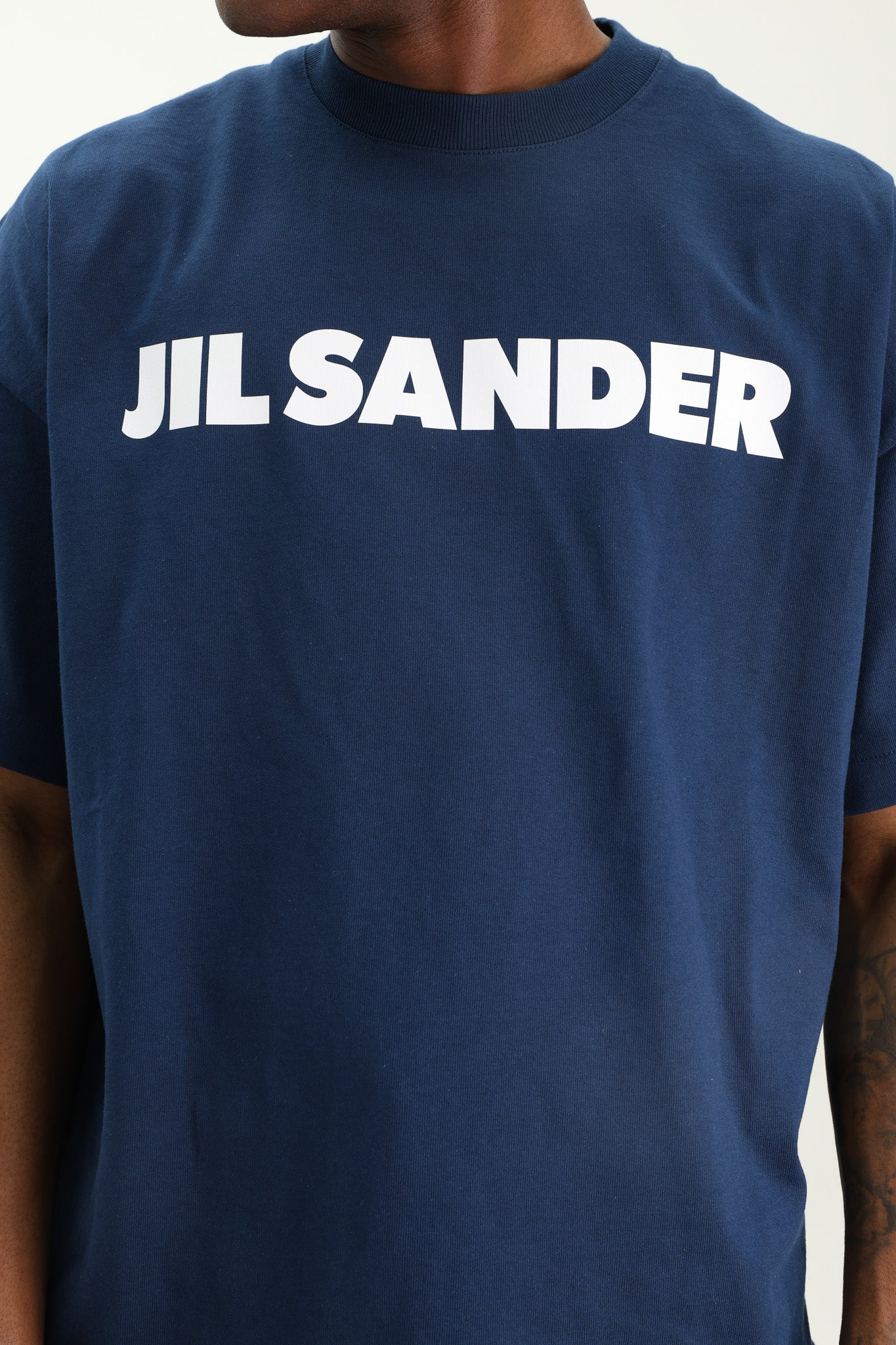 Jil Sander T-Shirt Bold Logo Blue
