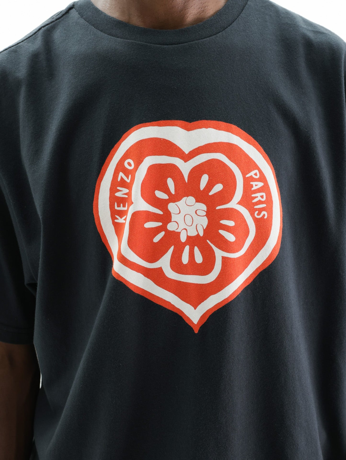 Kenzo T-Shirt Boke Heart Loose Fit Black