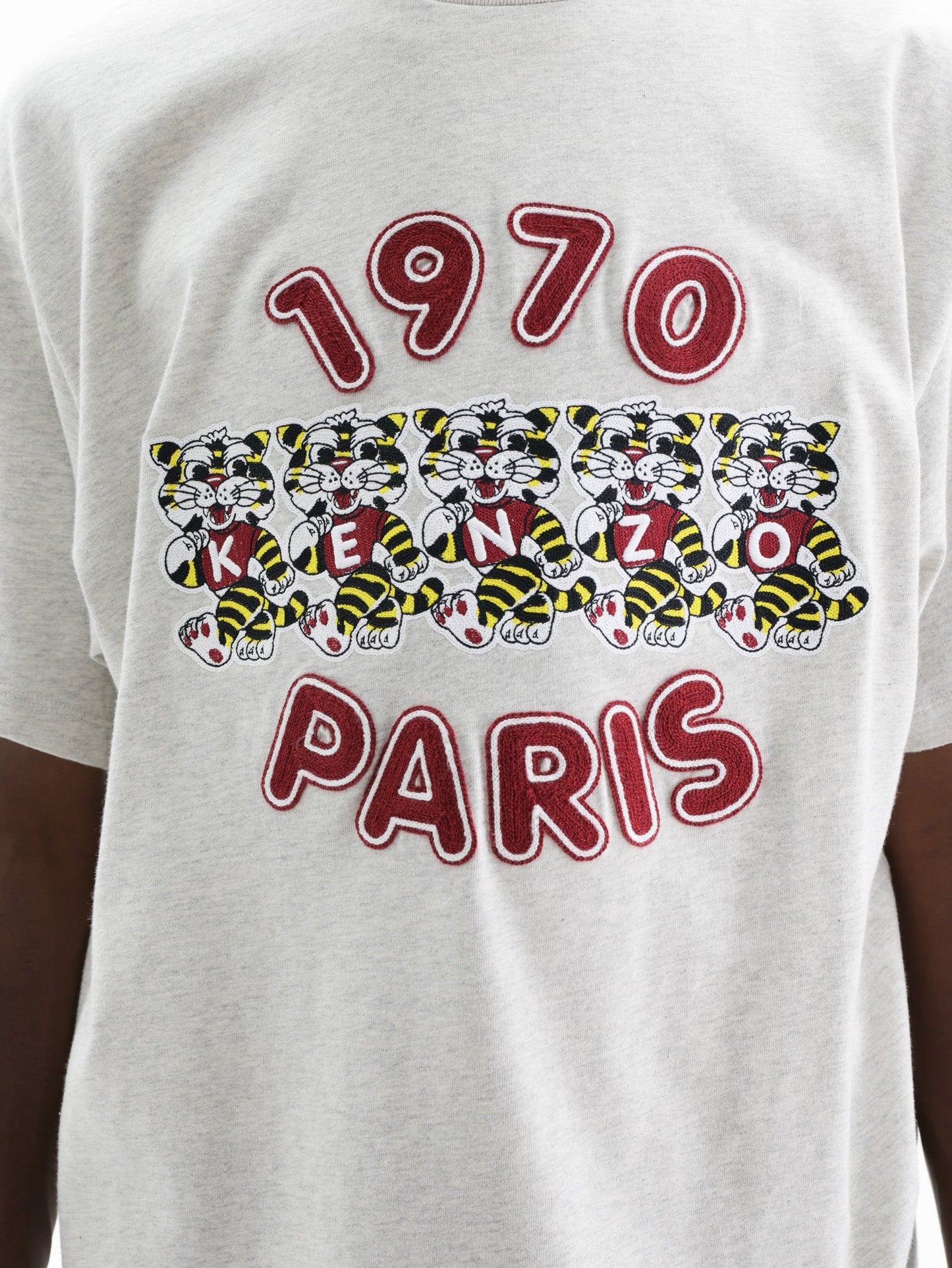Kenzo T-Shirt Wild Tiger Loose Fit Grey