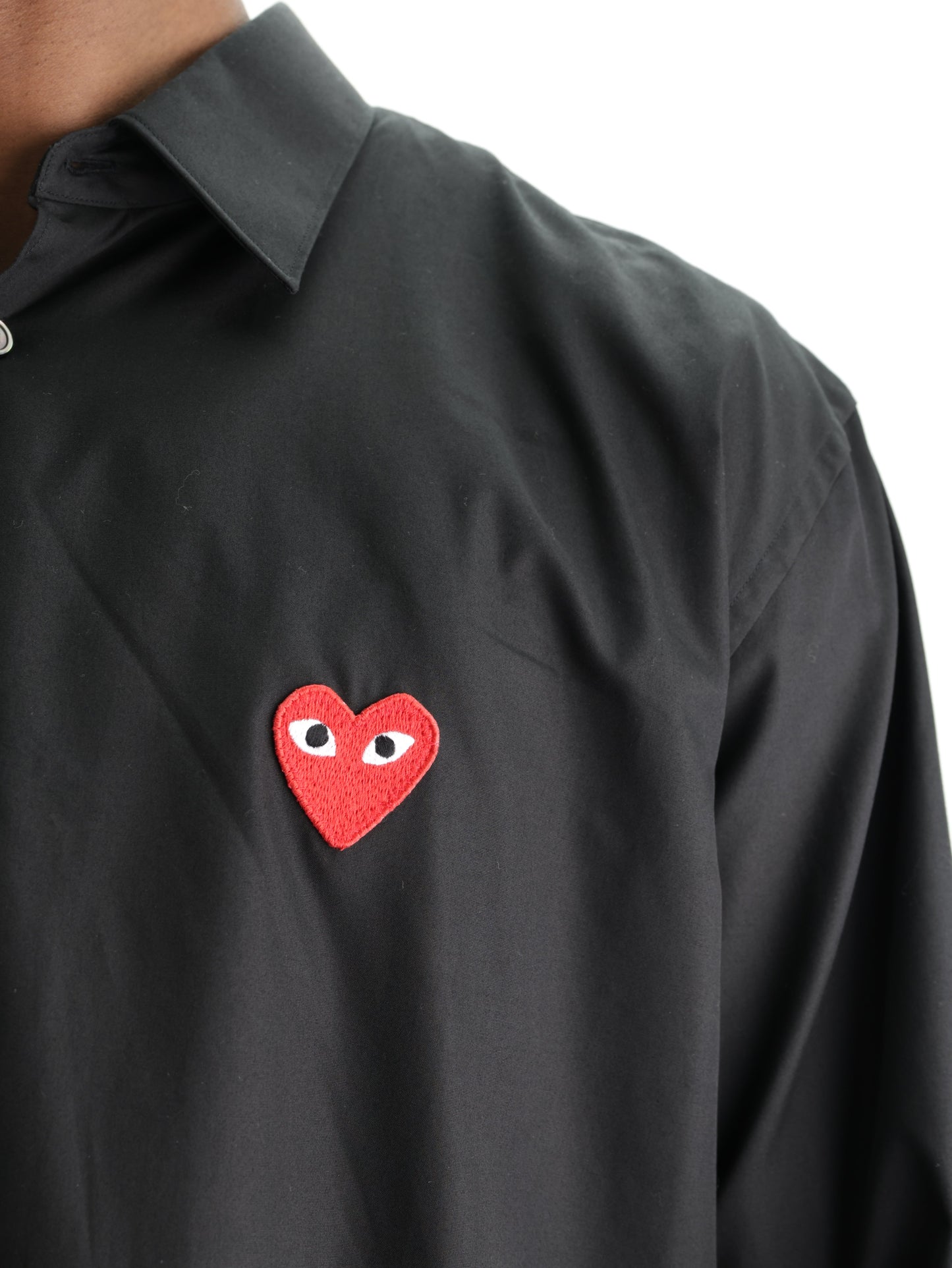 Comme Des Garcons Shirt Heart Black