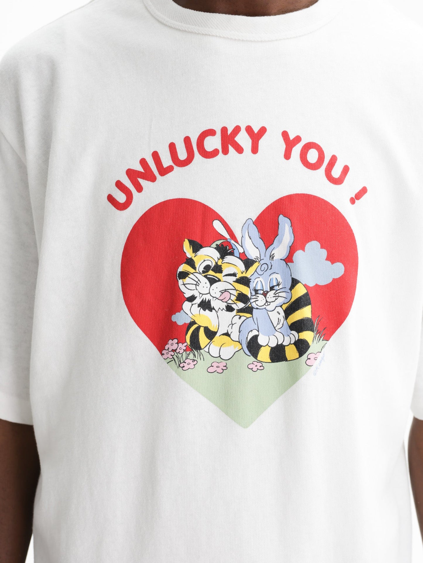 Kenzo T-Shirt Cartoon Embroidered Off White