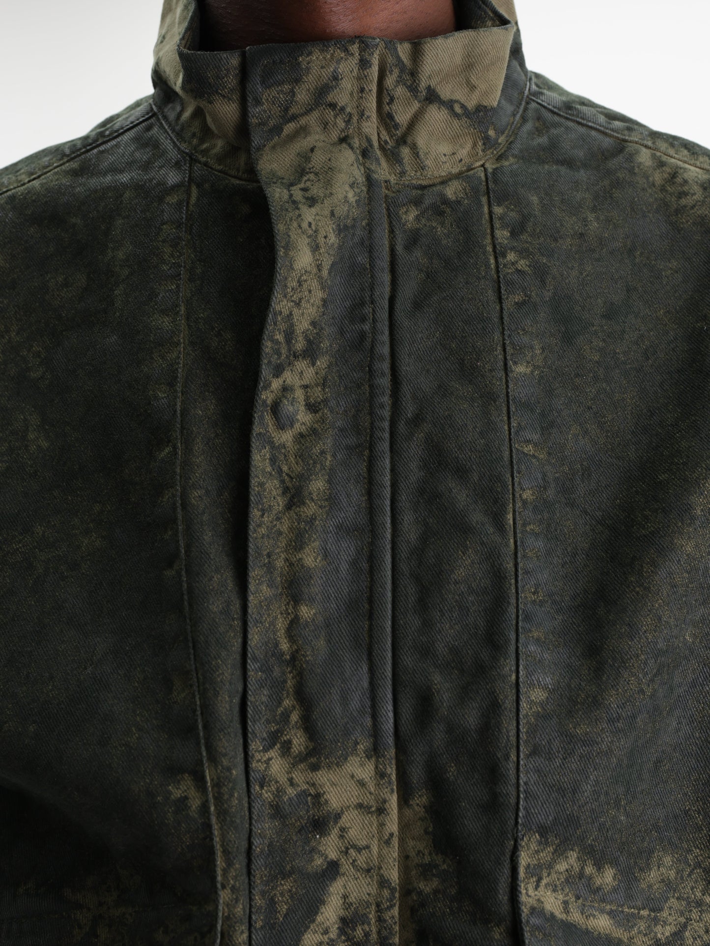Arte Allover Paint Jacket Green