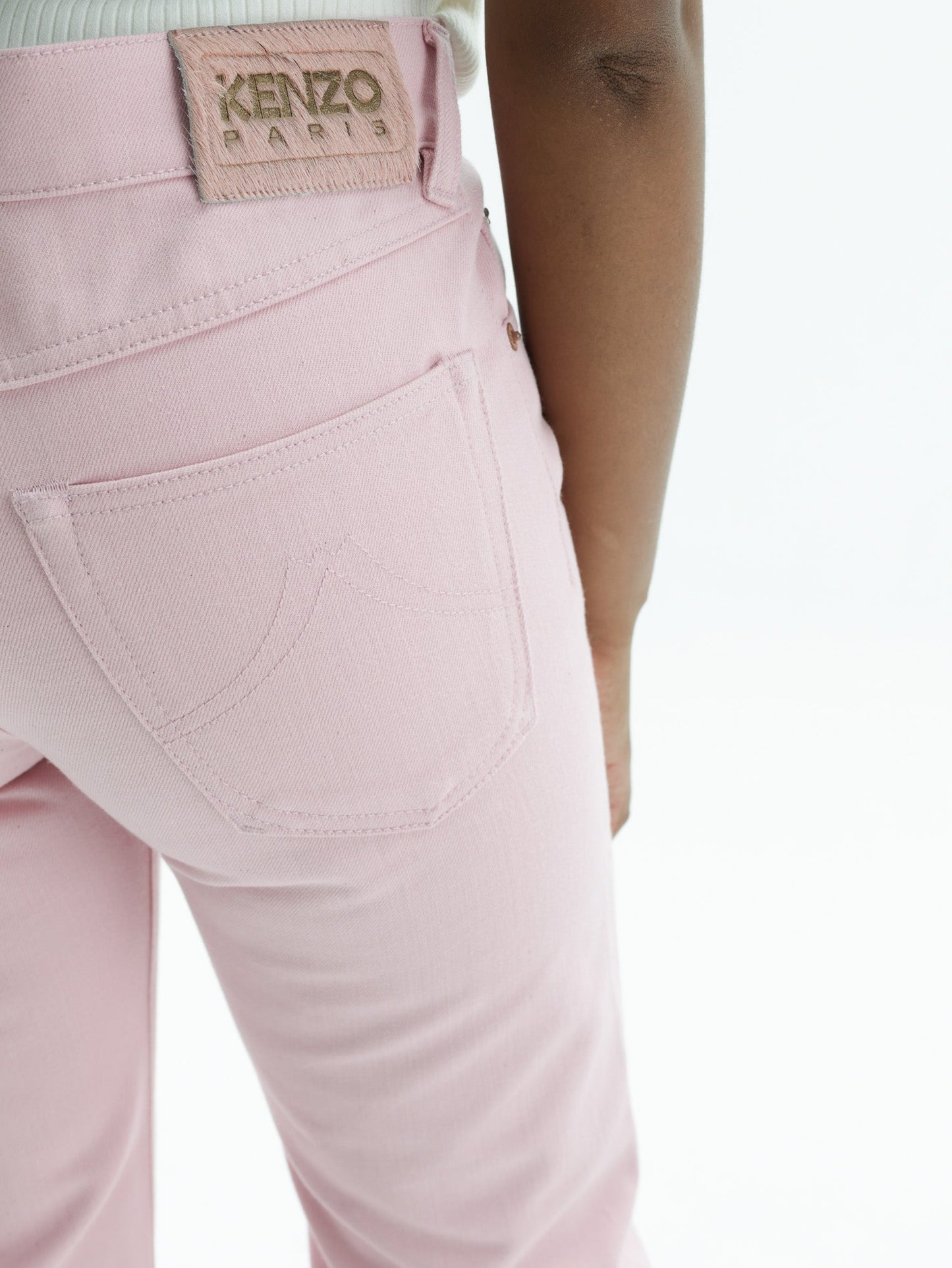 Kenzo Jeans Woven Denim Pink