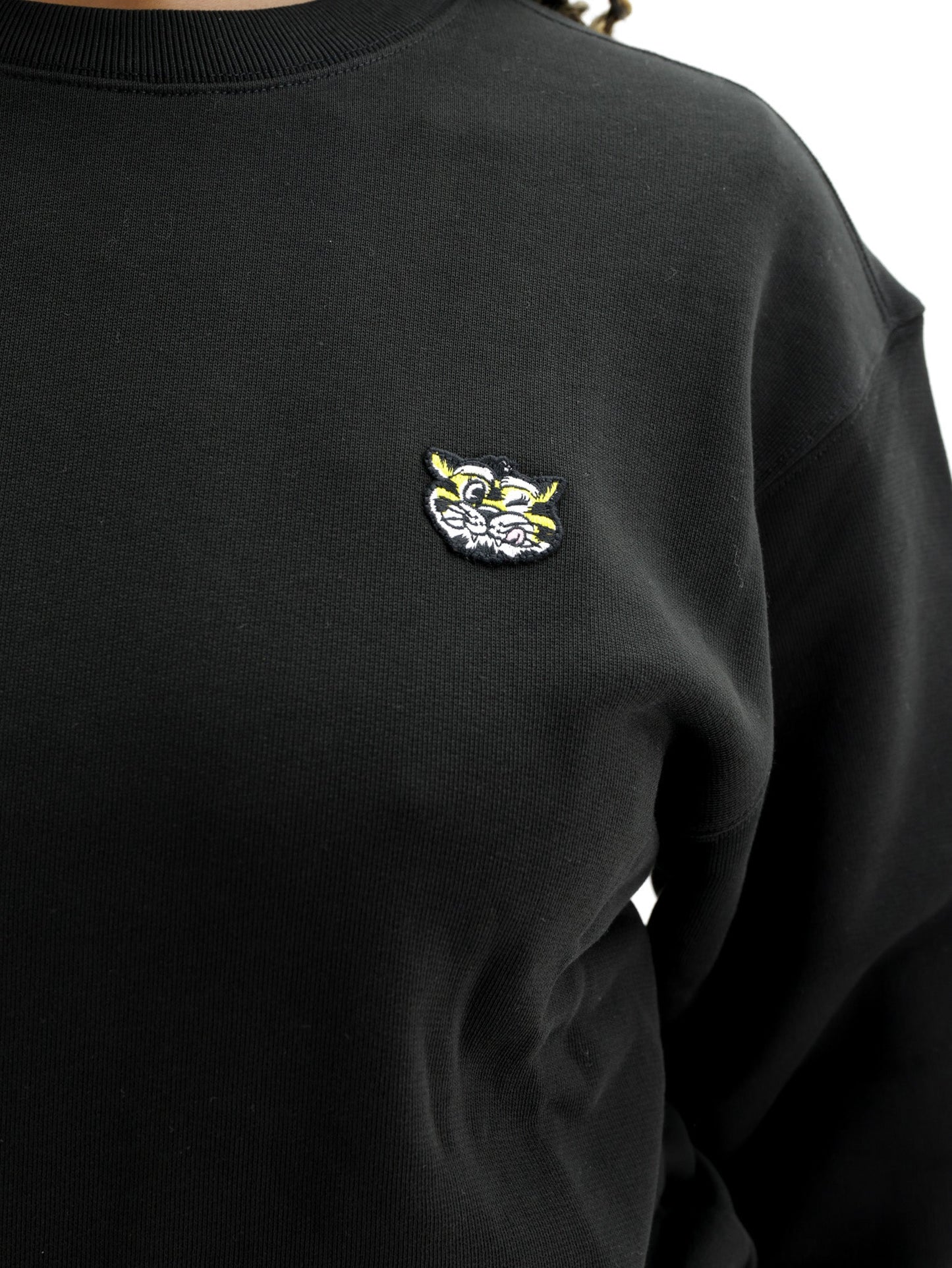 Kenzo Sweatshirt Knitted Cotton Pullover Black