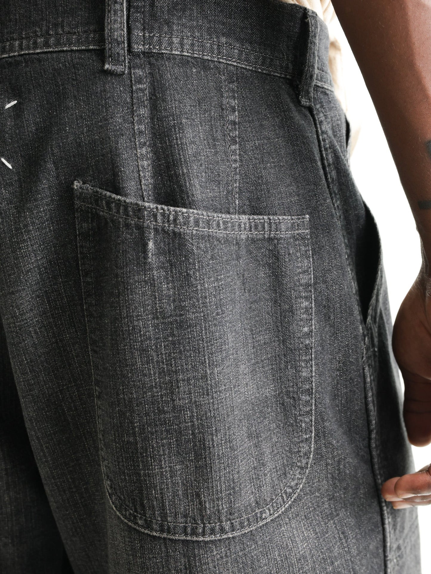 Maison Margiela Wide Leg Jeans Black