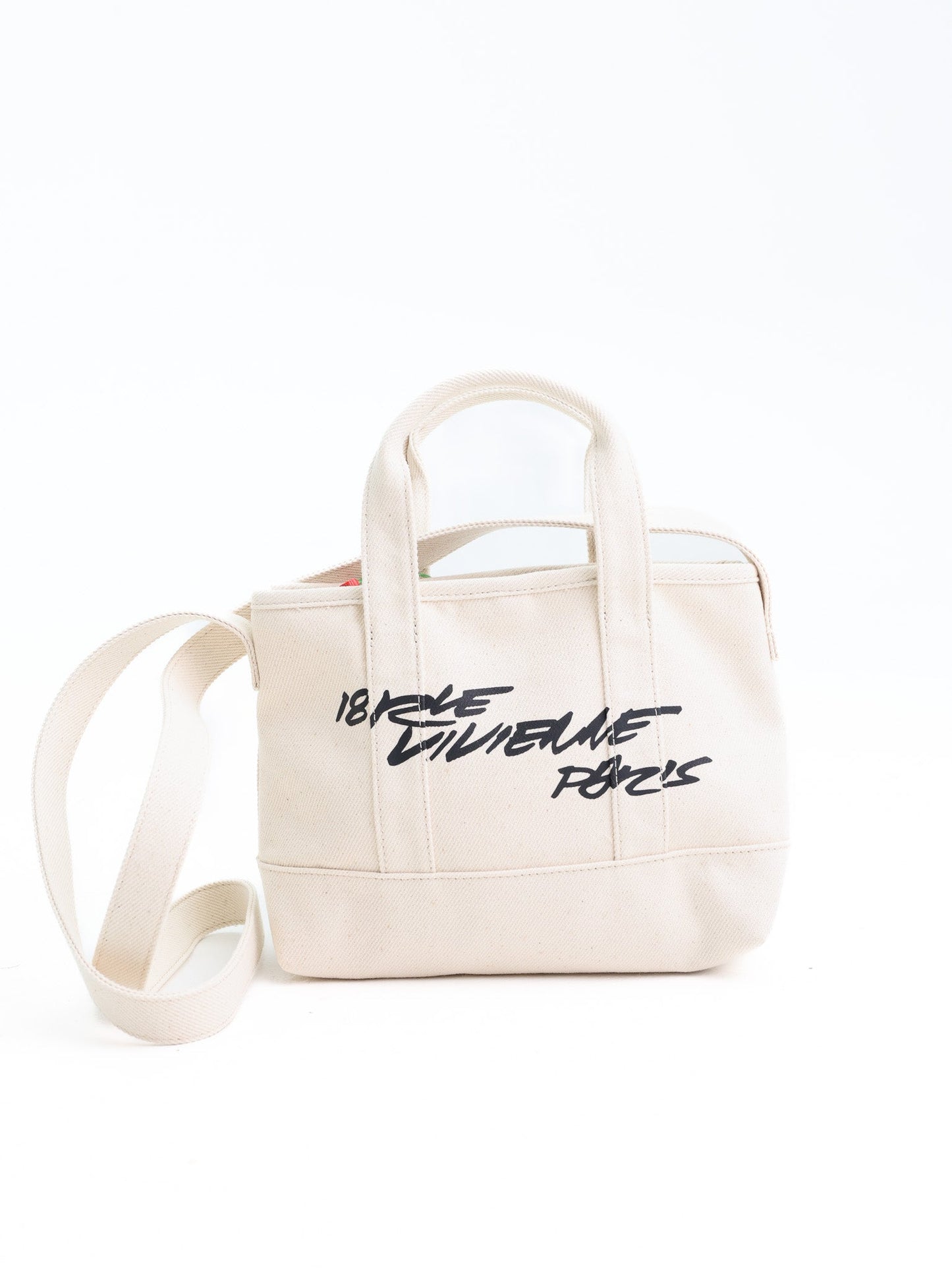 Kenzo Bag Tote Logo Ecru