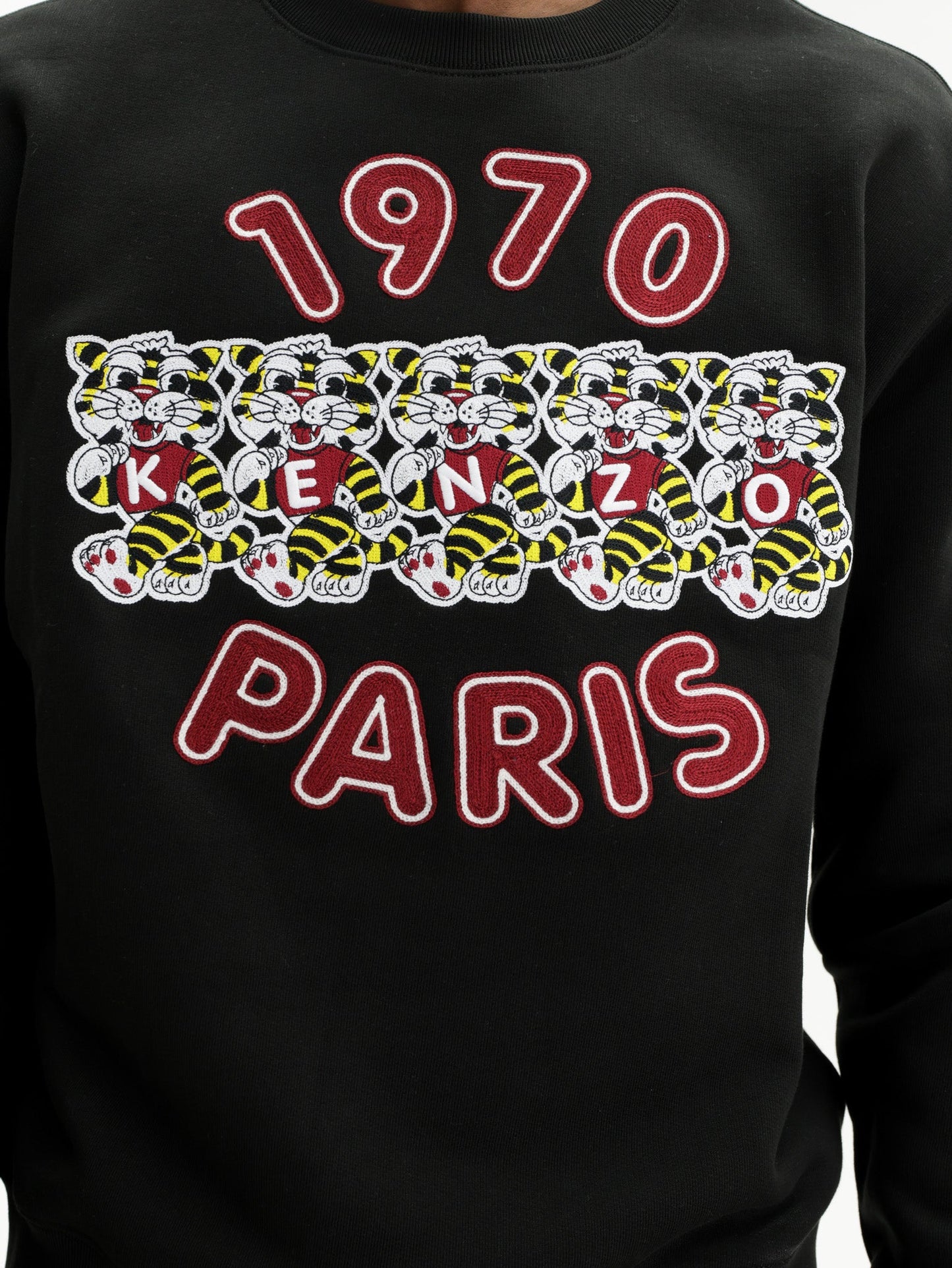 Kenzo Sweatshirt Knitted Cotton Pullover Black