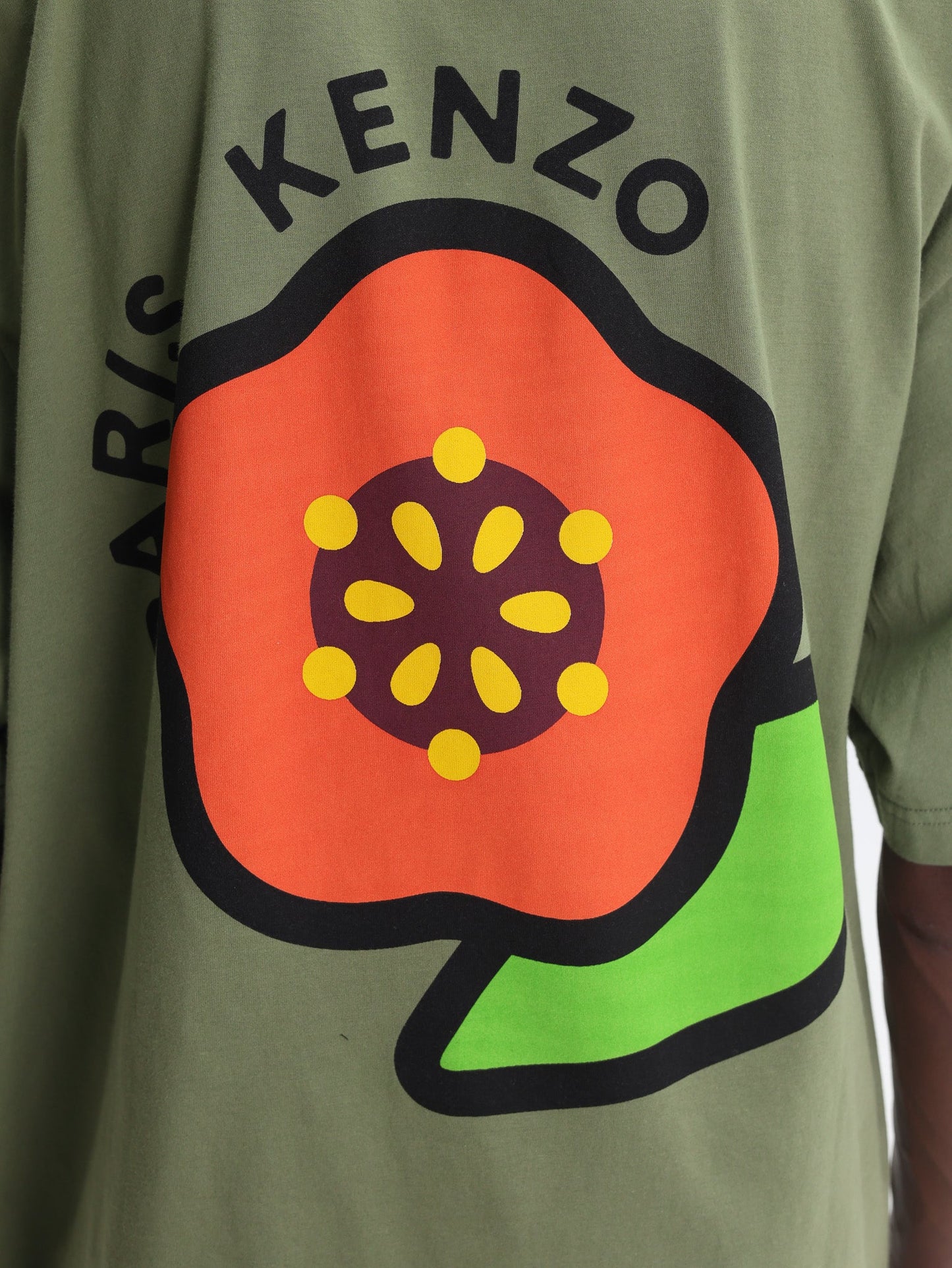 Kenzo T-Shirt Pop Oversized Olive