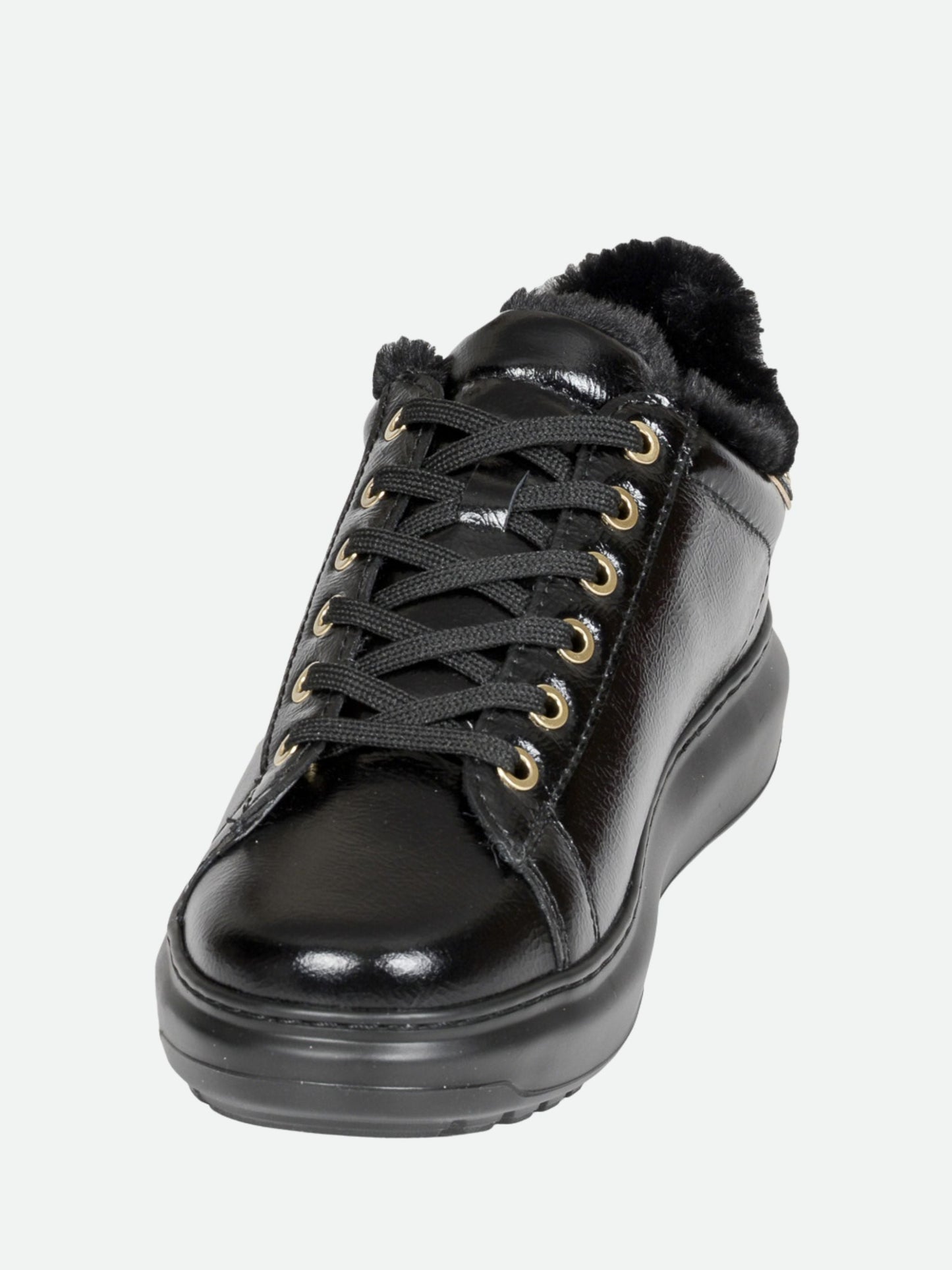 Karl Lagerfeld Sneaker Kll286 Kapri Lug Signia Studs Lo Lace Black-Gold