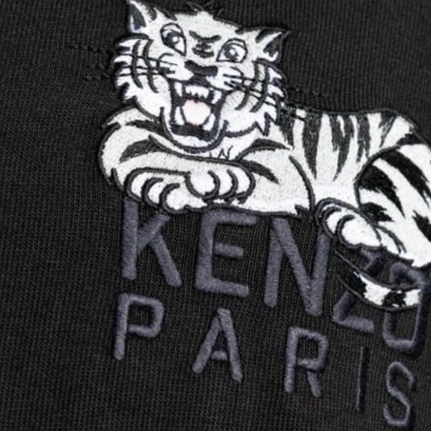 Kenzo T-Shirt Happy Tiger Black