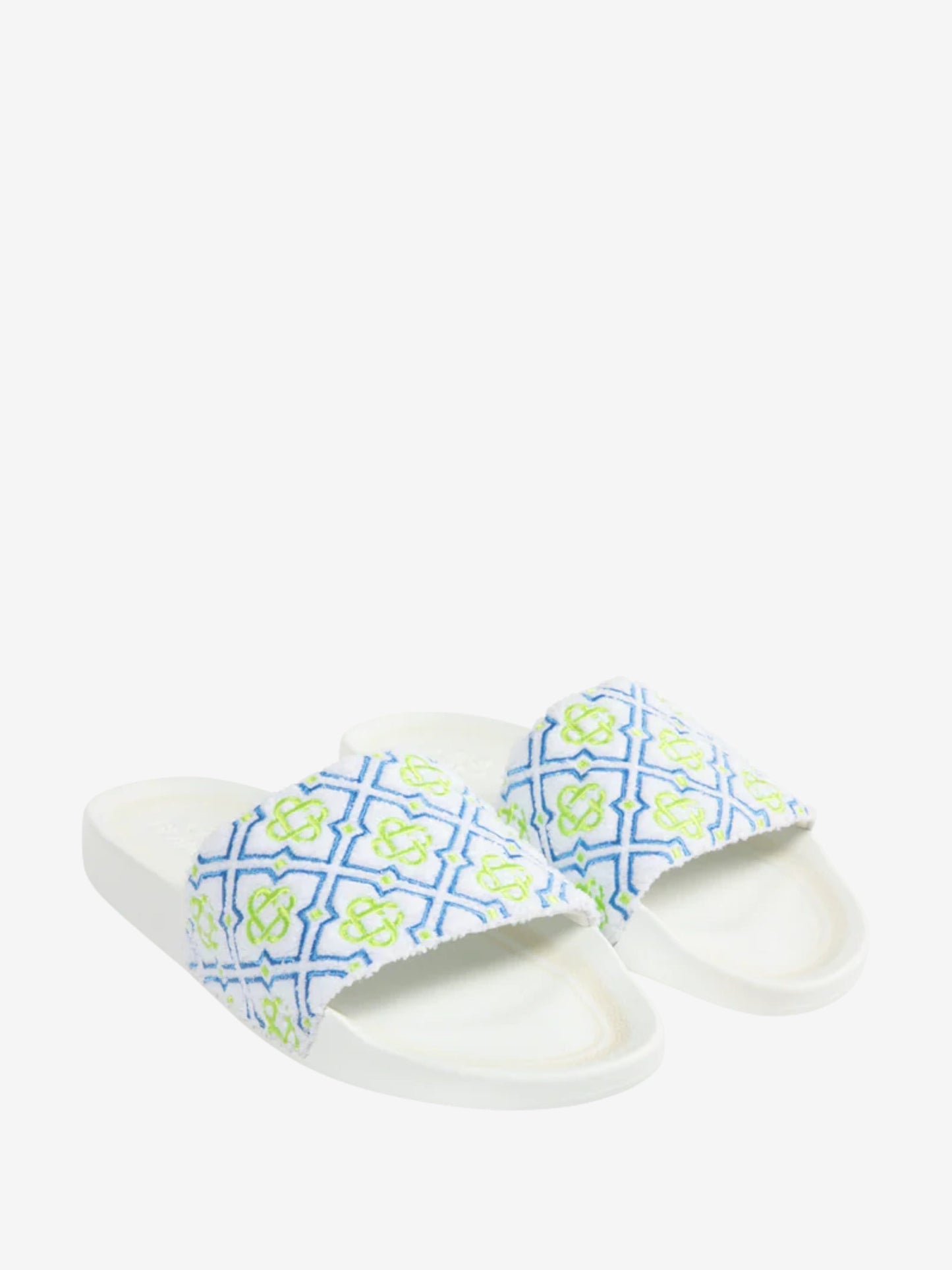 Casablanca Csl13 Monogram Pool Slide White