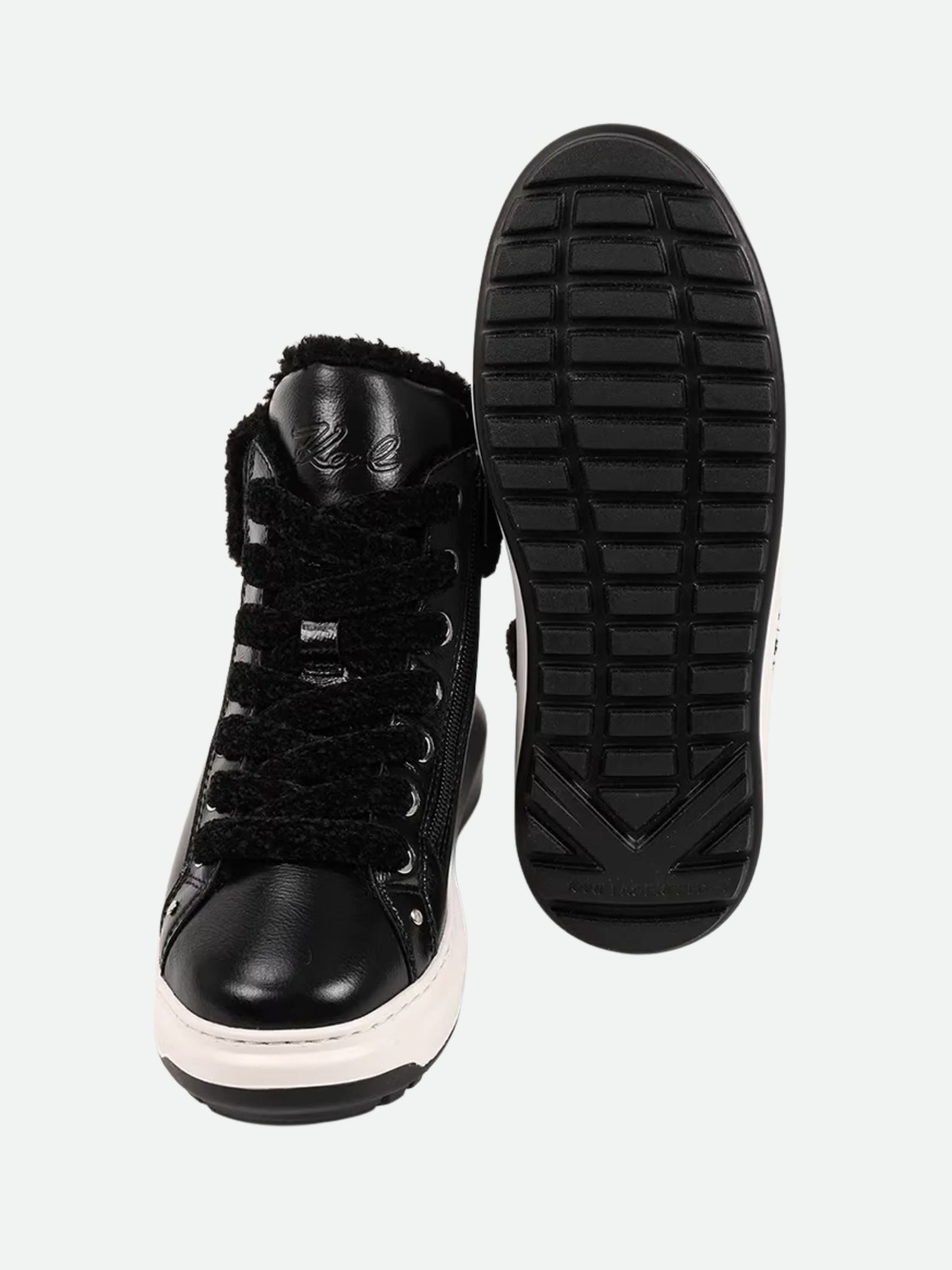 Karl Lagerfeld Boot Kll287 Lug Mid Lace Black