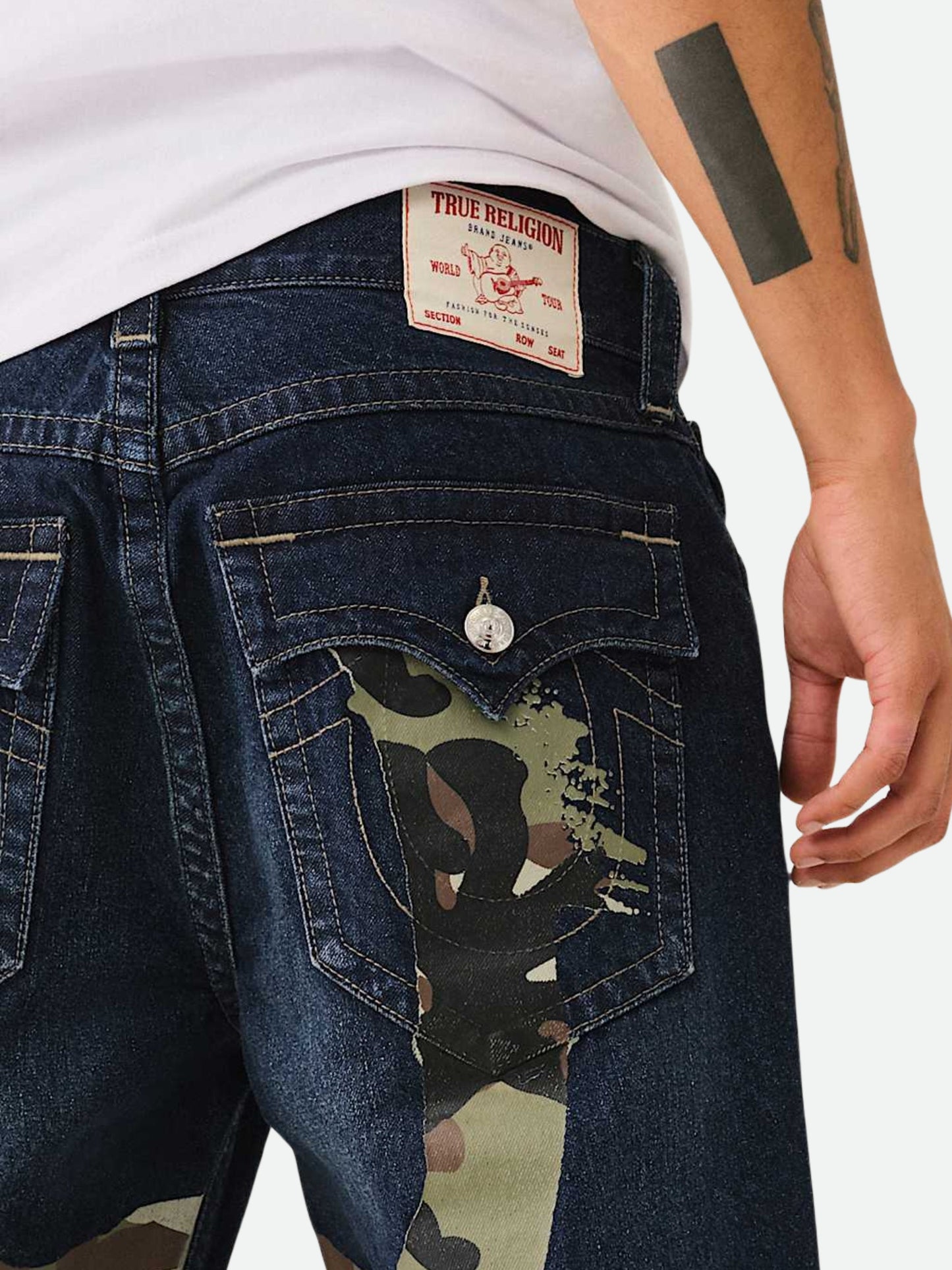 True Religion Jeans Bobby Sn Flap Lg Camo Hs 32in
