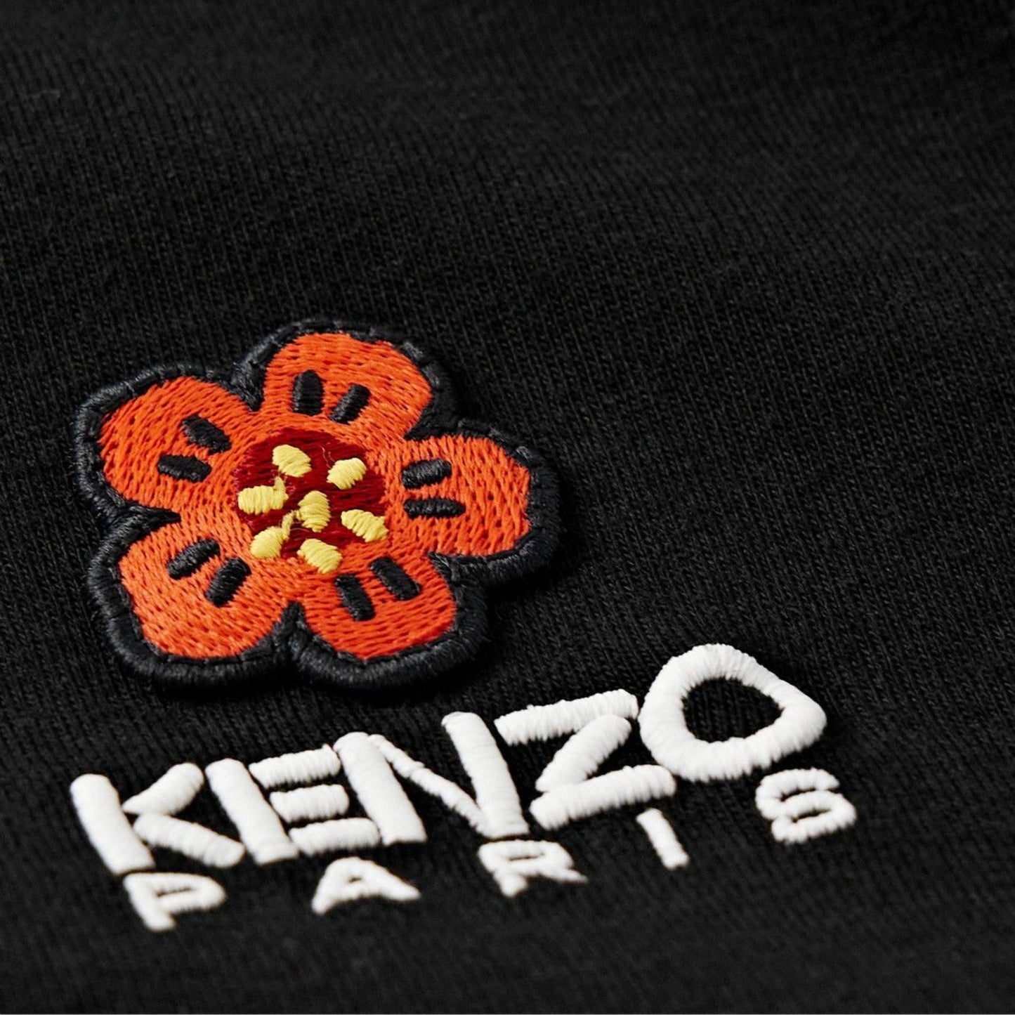 Kenzo T-Shirt Boke Flower Crest Black