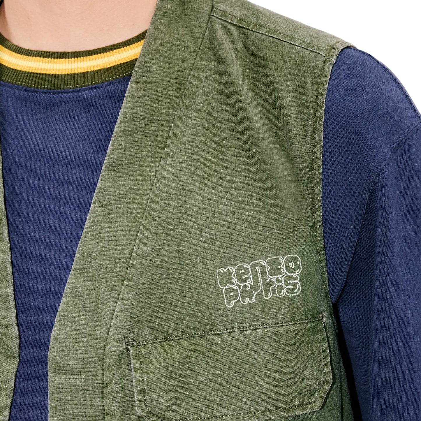 Kenzo Sleevless Jacket Khaki