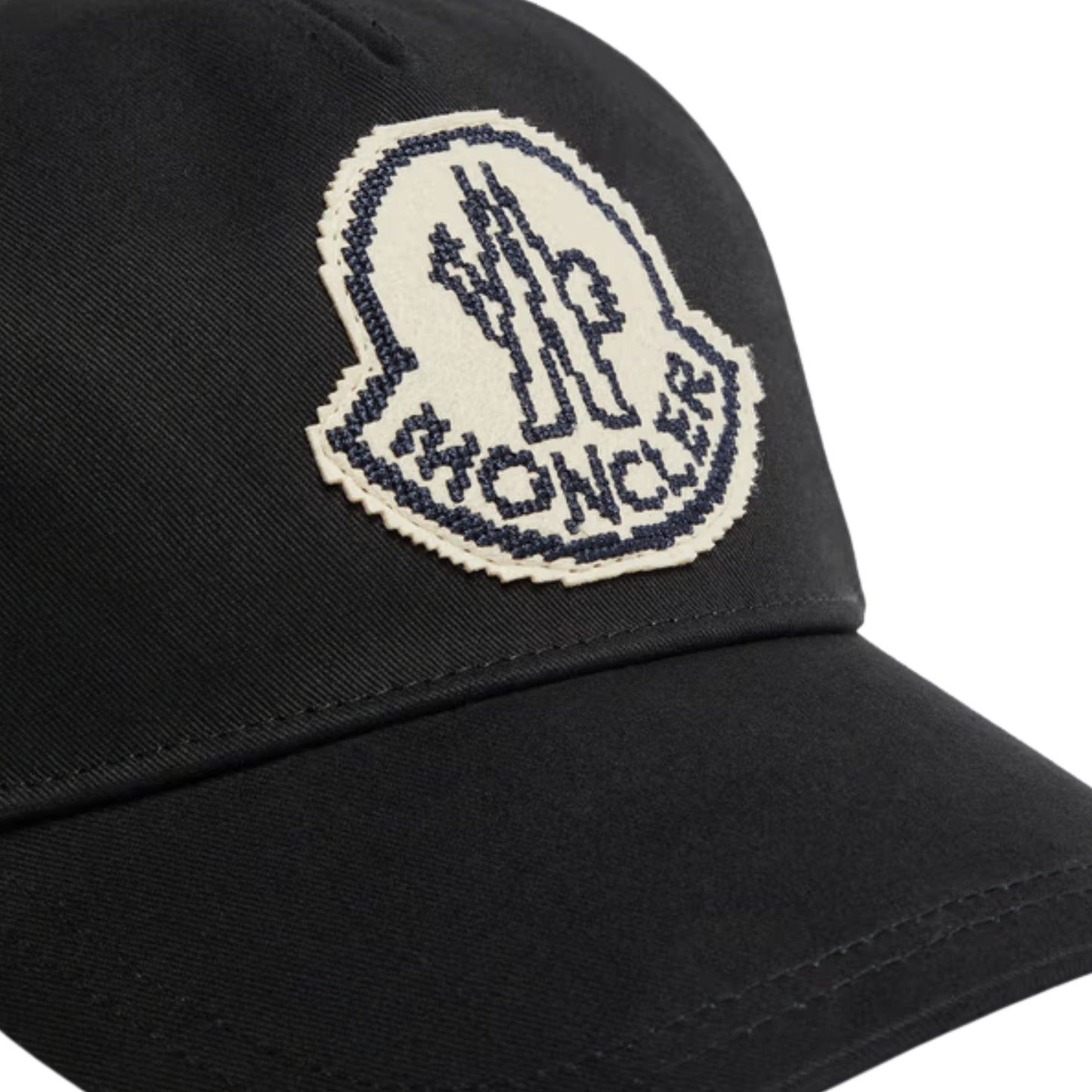 Moncler Cap Baseball Logo Black-White