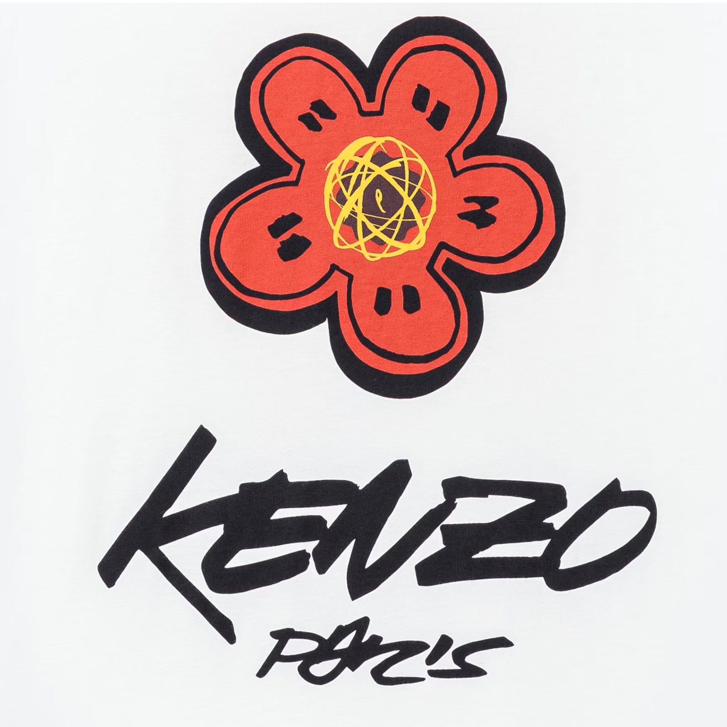 Kenzo T-Shirt X Futura 2000 Big Logo White