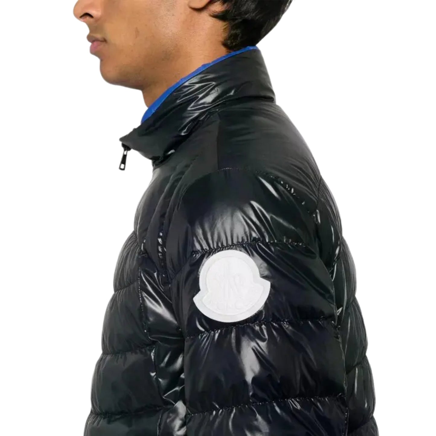 Moncler Jazket Zip Up Black-Blue
