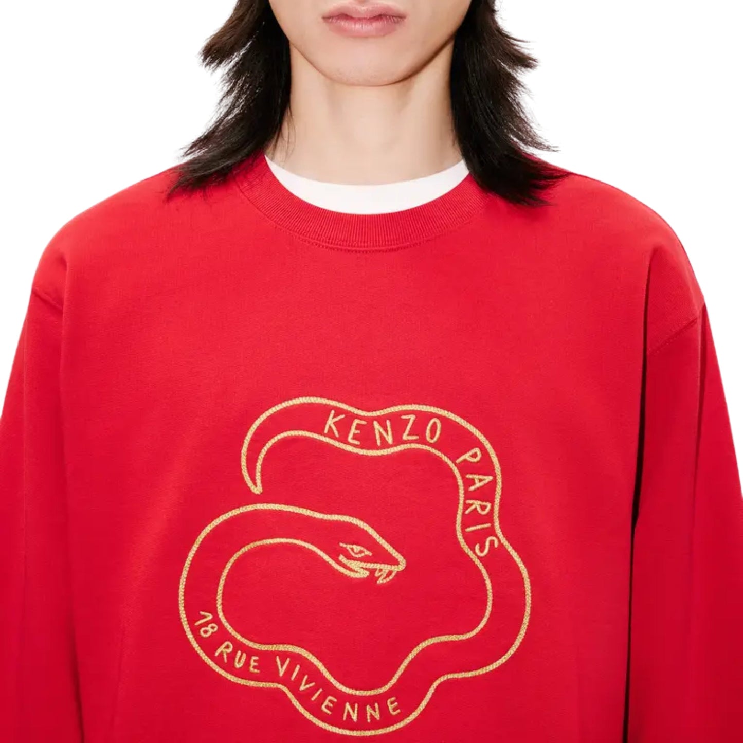 Kenzo Sweater Centre Snake Red