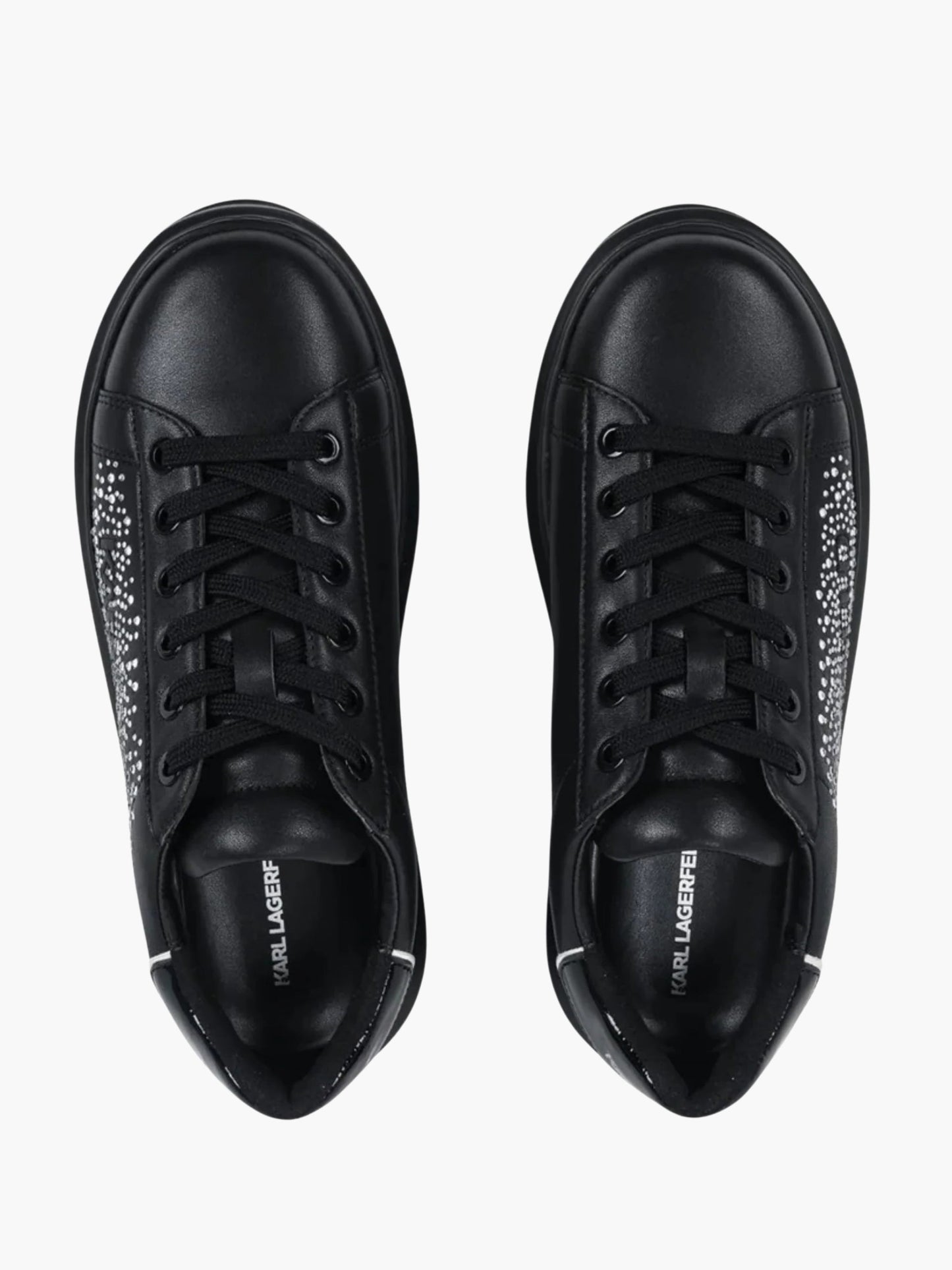 Karl Lagerfeld Sneaker KLL303 Kapri Konstellation Lo Black Lthr W/Silver