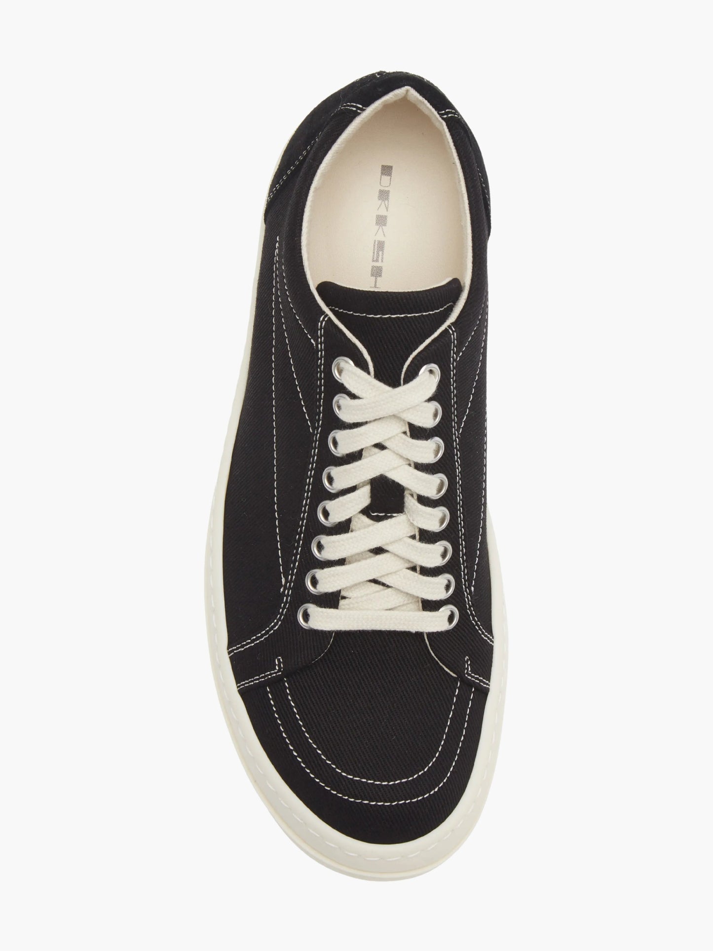 Rick Owens Sneakers Ro5 Wht Line Embroi Black