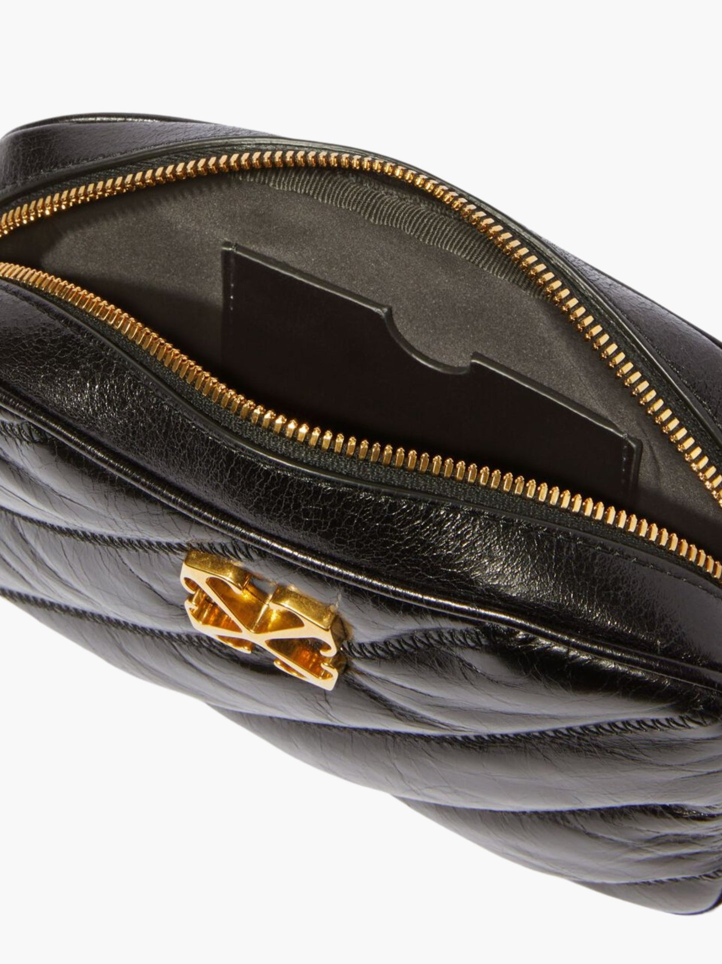 Off-White Bag Gold Logo Strap Black