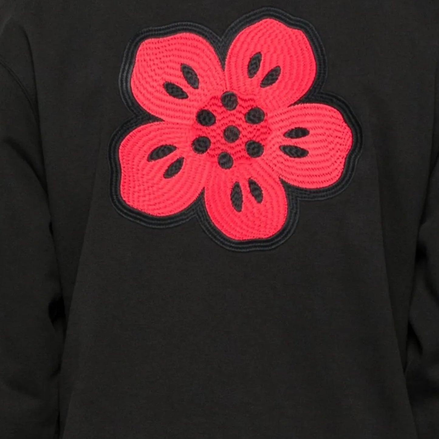 Kenzo Sweater Boke Flower Embroidered Black