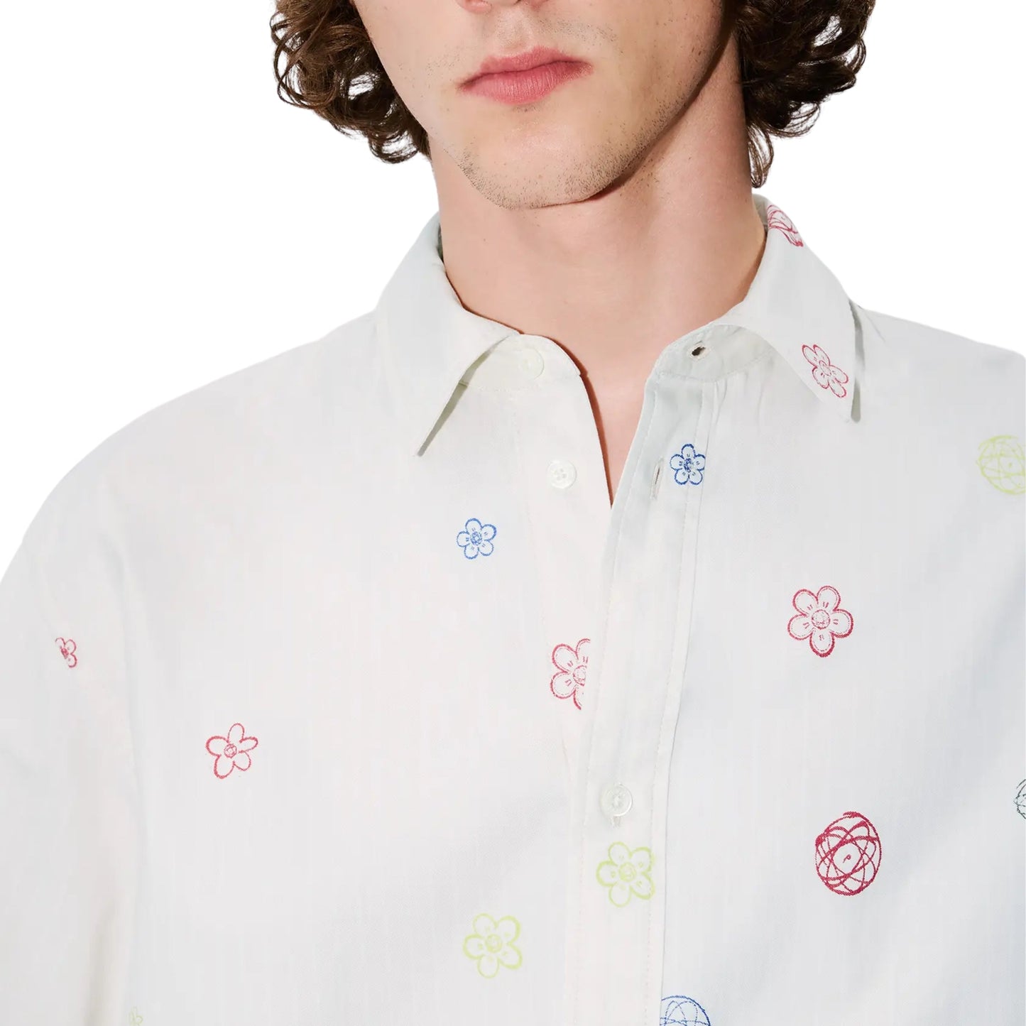 Kenzo Shirt Futura Embroidered Ss Cream