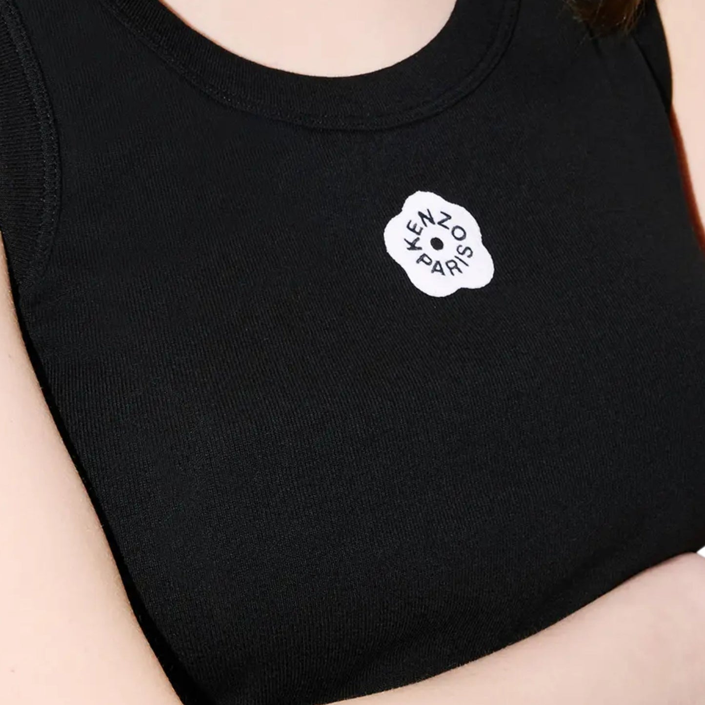 Kenzo Rib Tank Top Boke Flower 2.0 Black