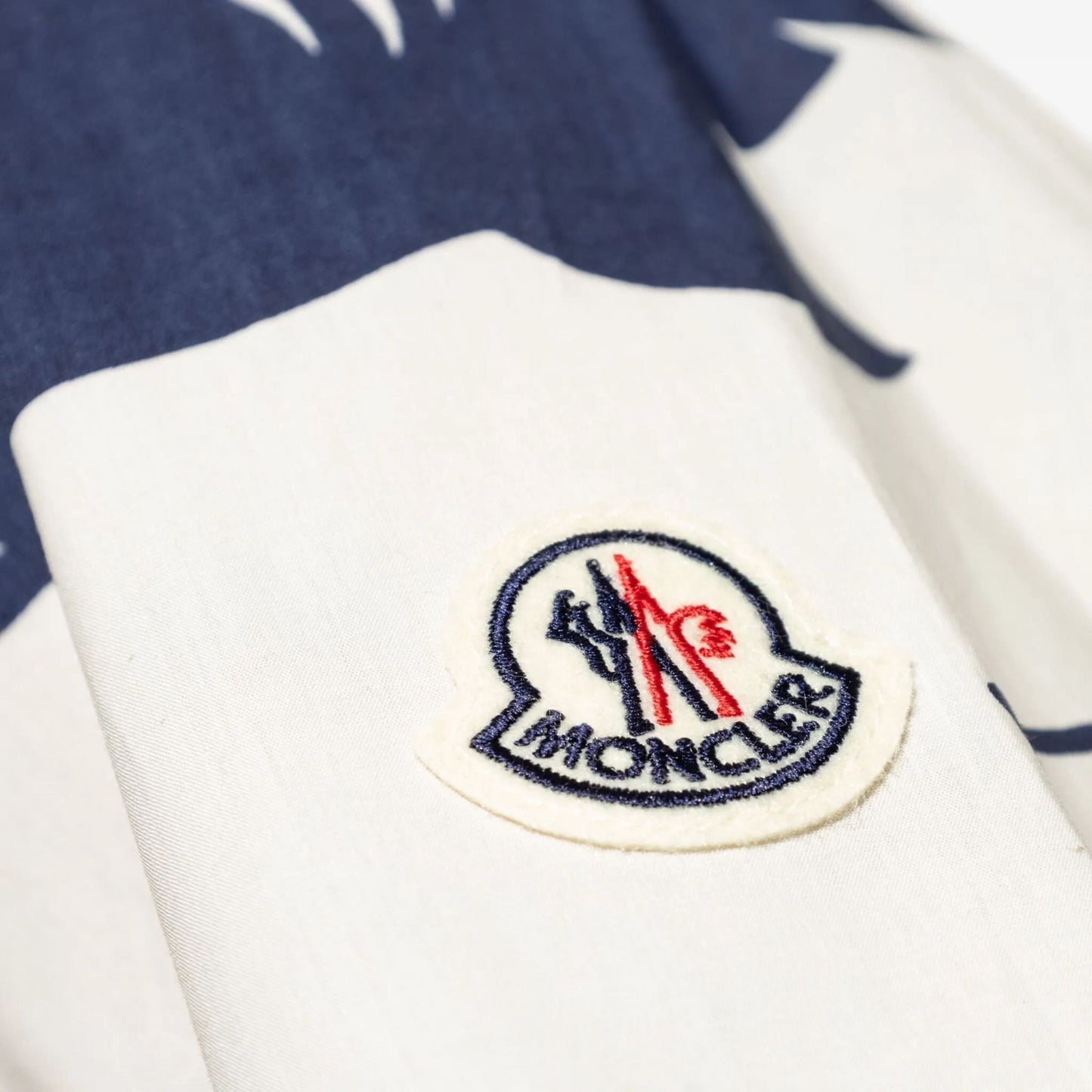 Moncler Shirt Shark Print White-Blue