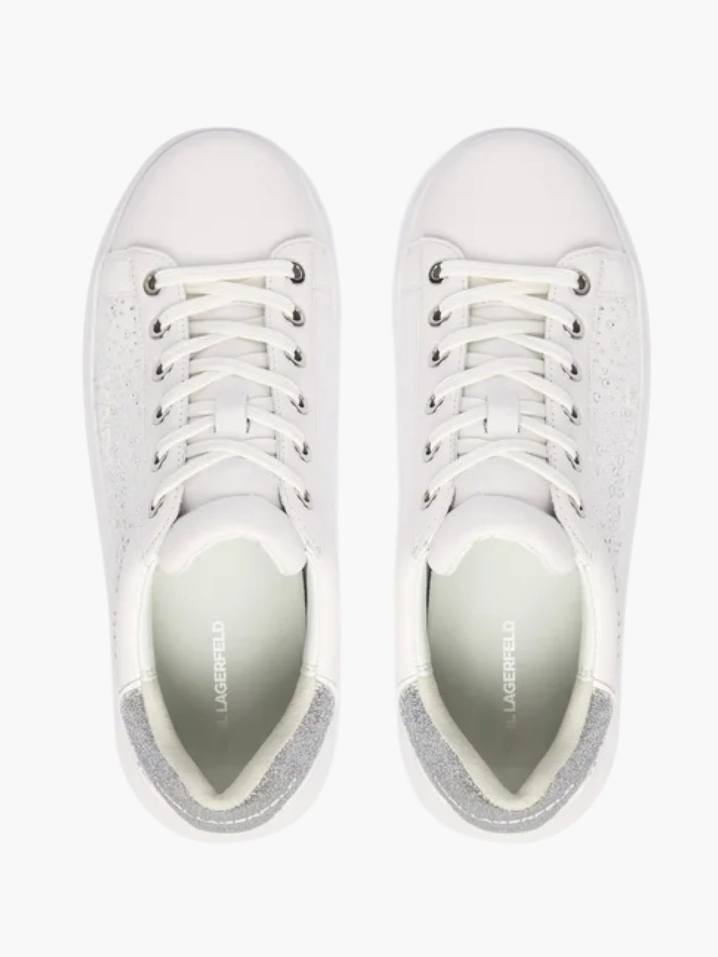 Karl Lagerfeld Sneaker KLL304 Kapri Konstellation Lo White Lthr W/Silver