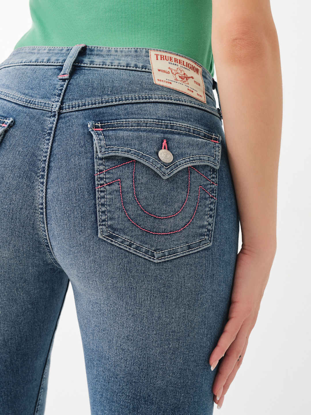 True Religion Jeans Joey Mid Rise Flare Blue