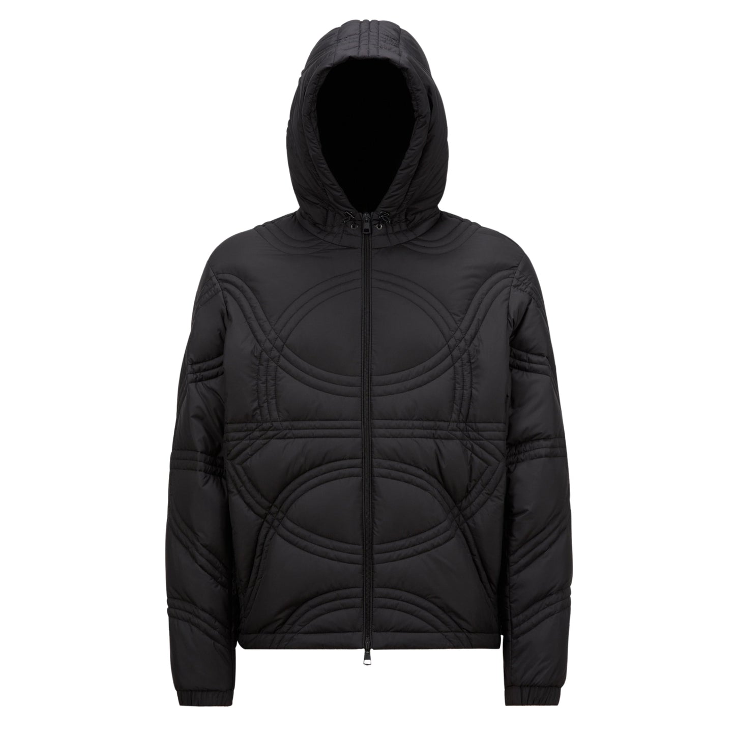 Moncler Jacket Hooded With Zip Logo Black