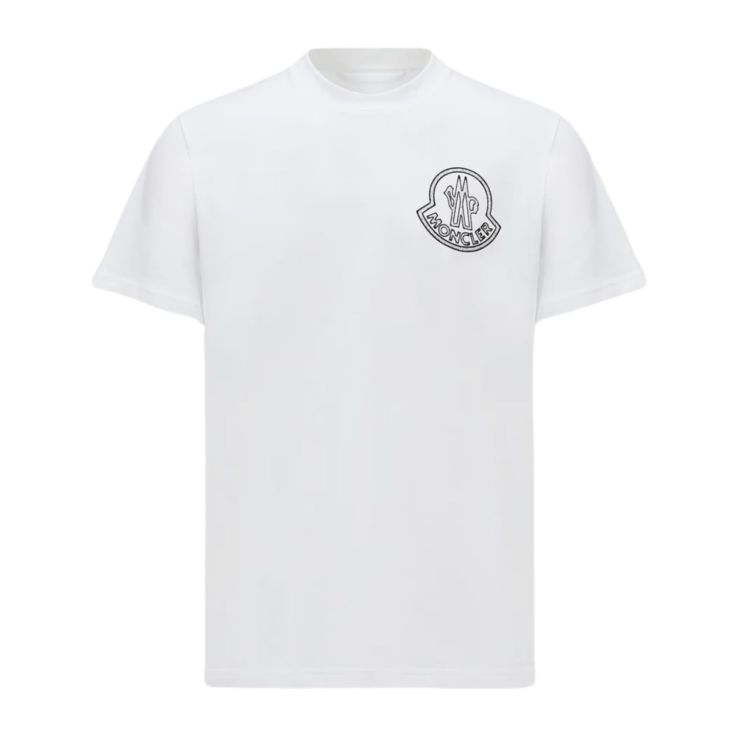Moncler T-Shirt Logo White-Black