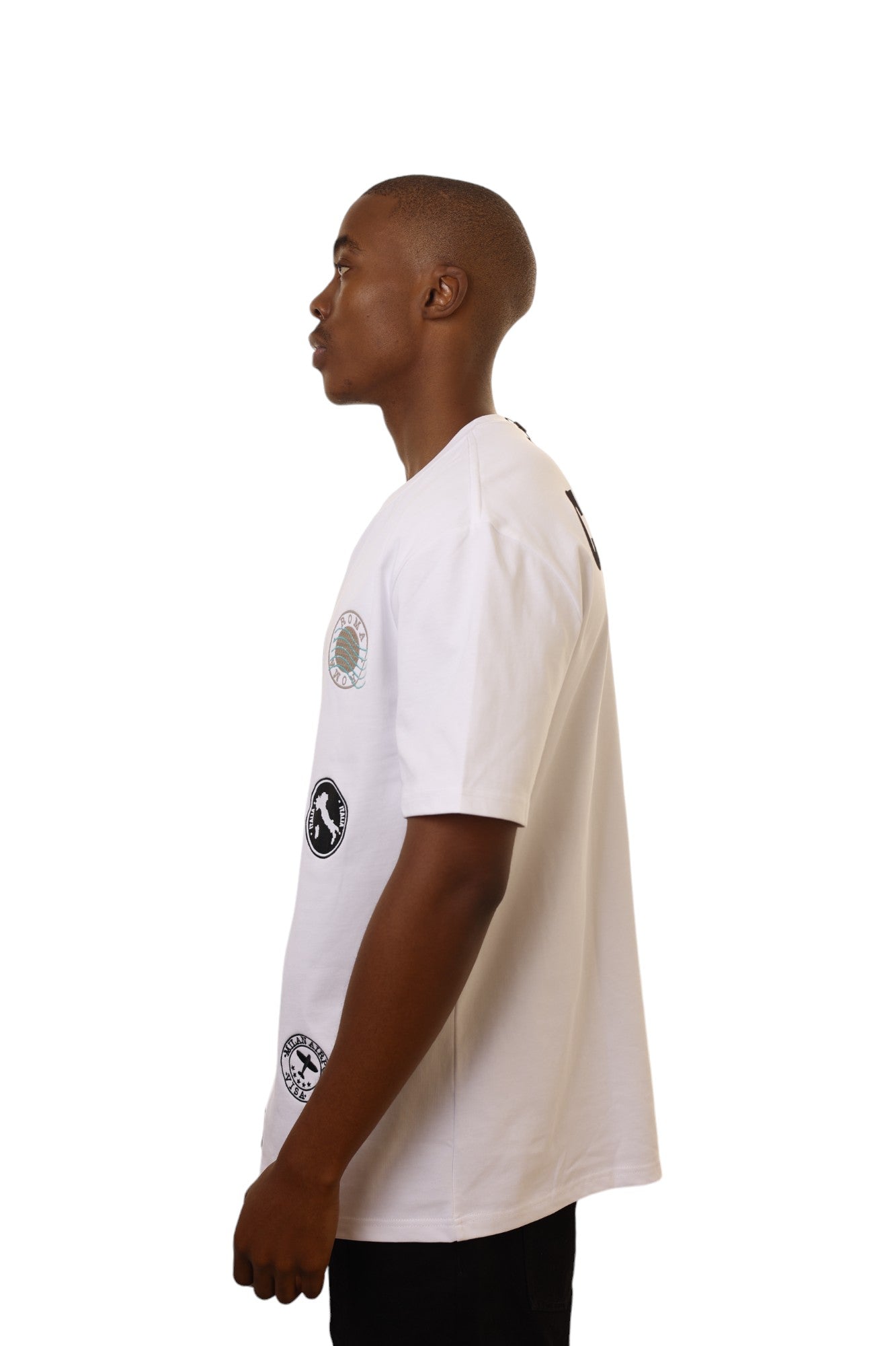 Capone T-Shirt Embossed Stamps White