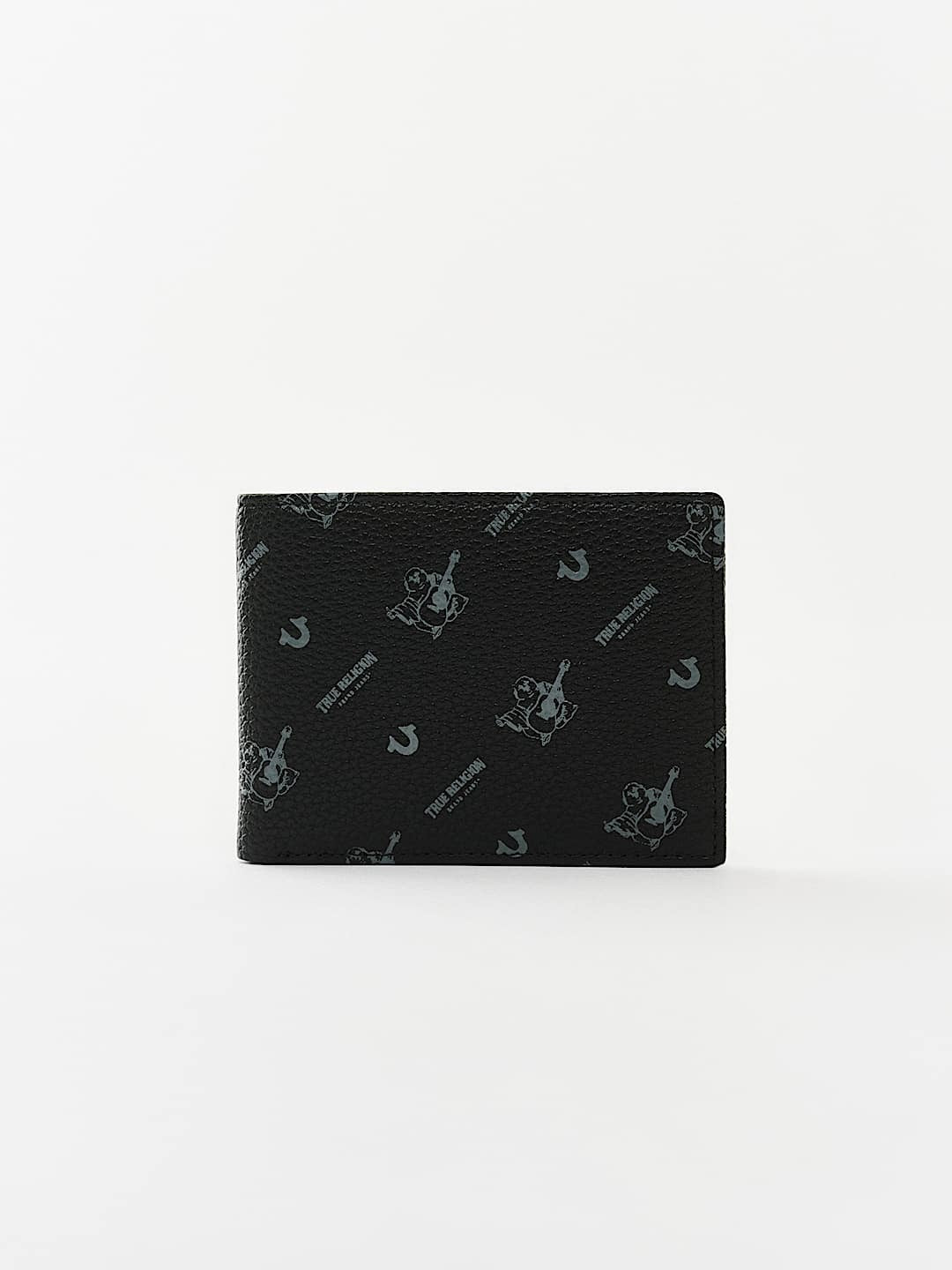 True Religion Monogram Wallet Jet Black