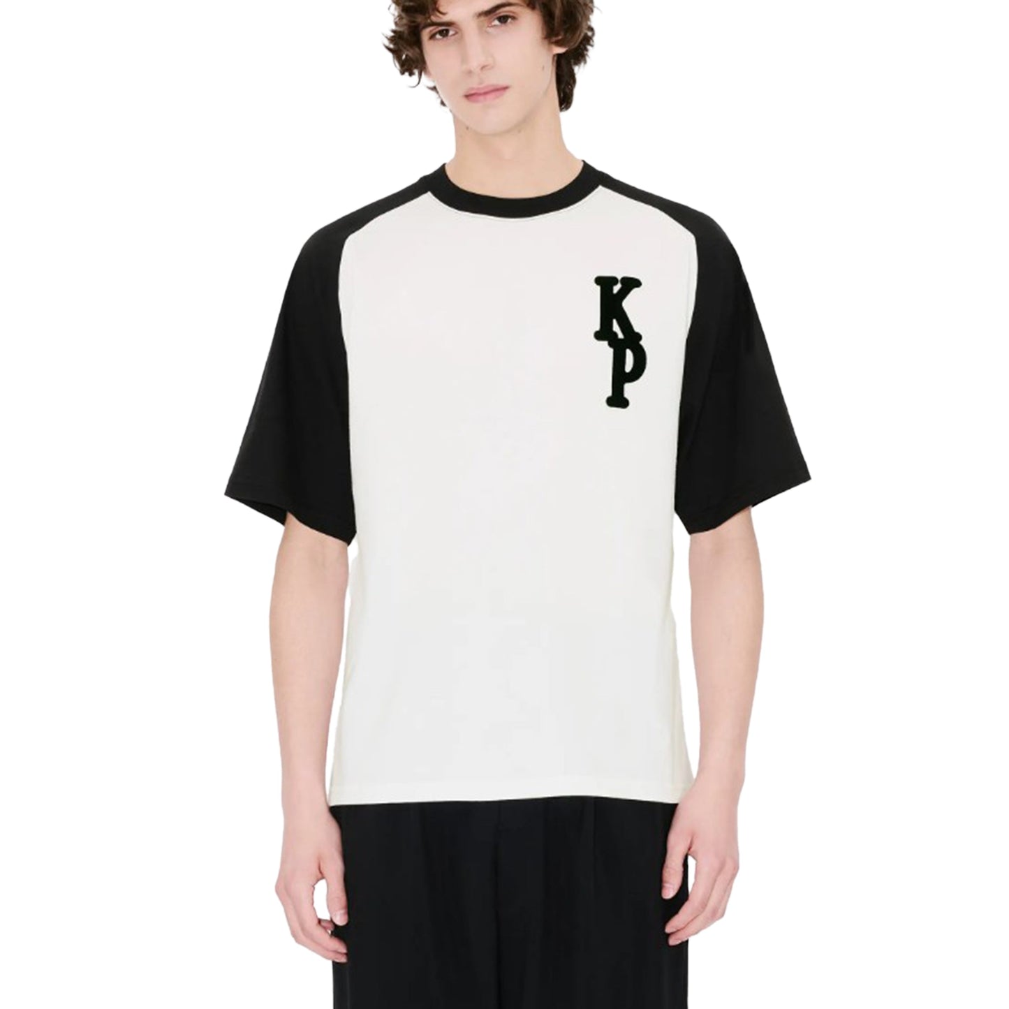 Kenzo T-Shirt Varsity Back Inscription White-Black