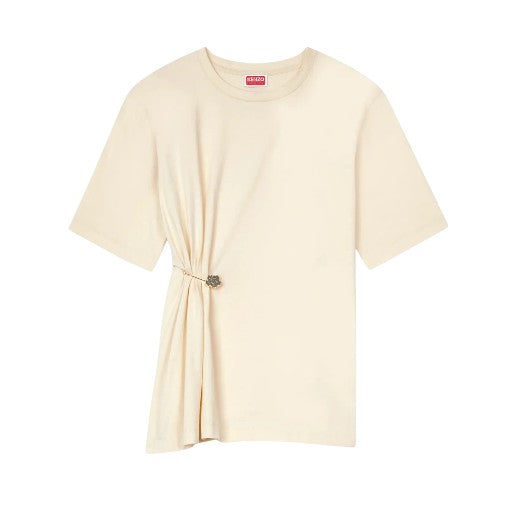 Kenzo T-Shirt Bf Pin Detail Cream