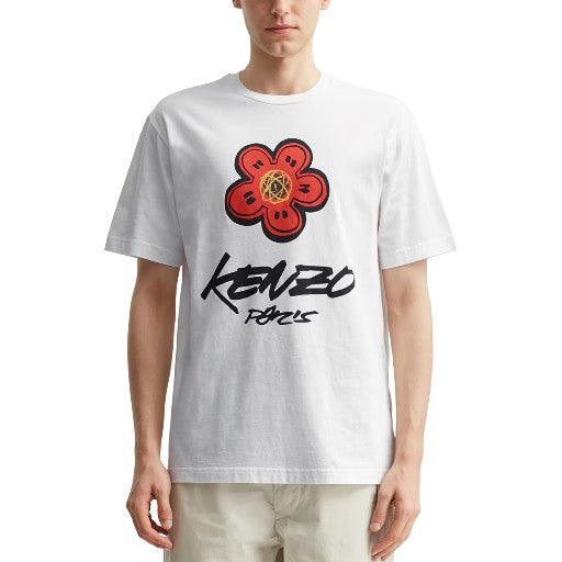 Kenzo T-Shirt X Futura 2000 Big Logo White